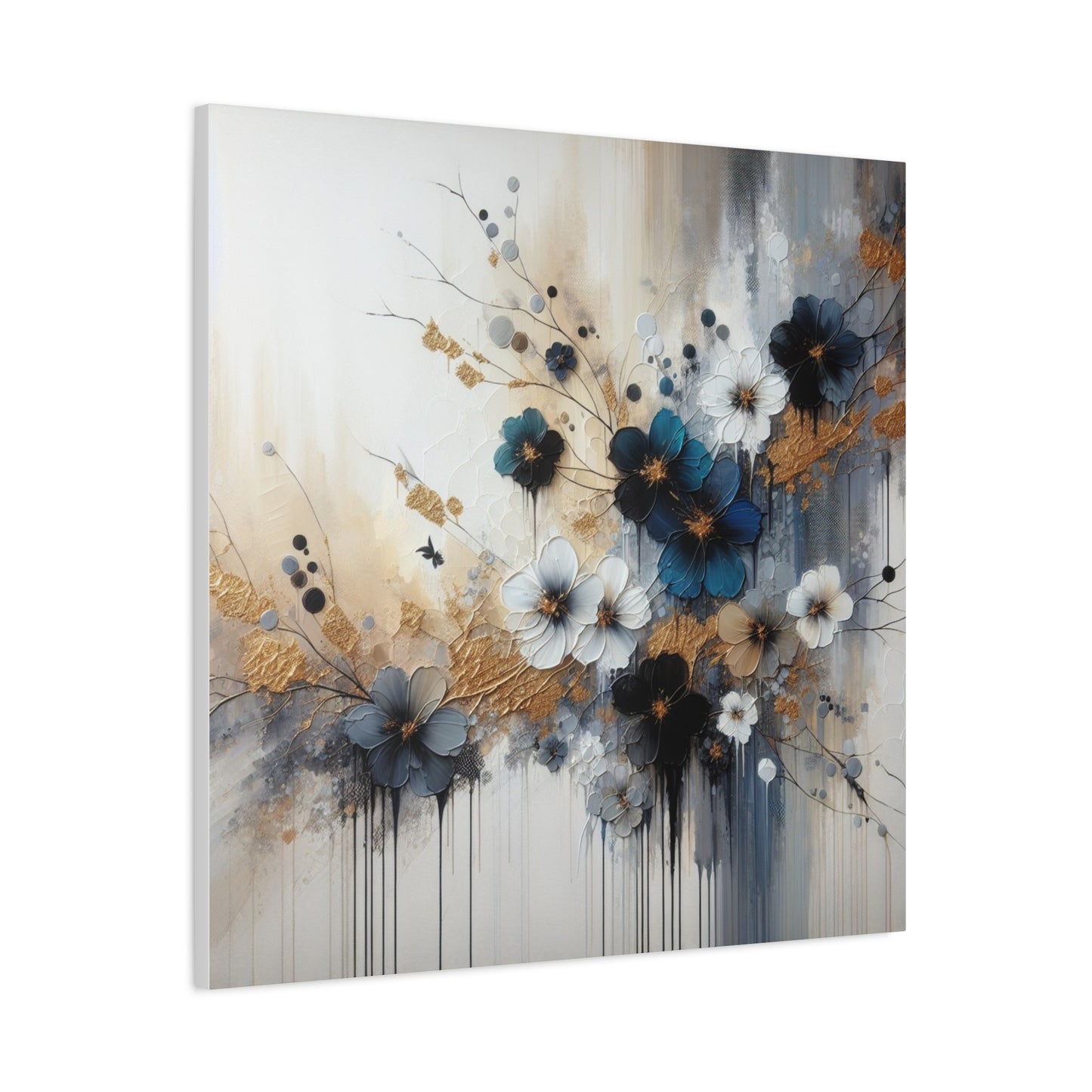 Elegant Floral Canvas Art, Wall Decor, Flower Painting, Home Wall Art, Modern Art