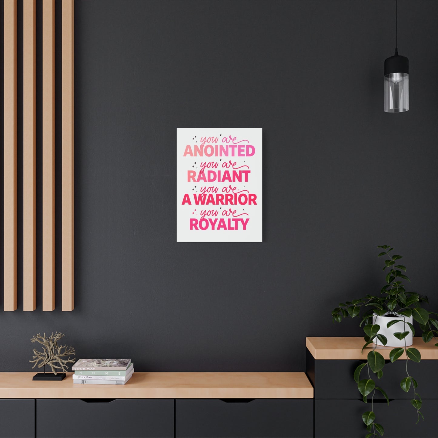 Inspirational Wall Art Print, Motivational Home Decor, Christian Canvases, Gift for Her, Uplifting Affirmations