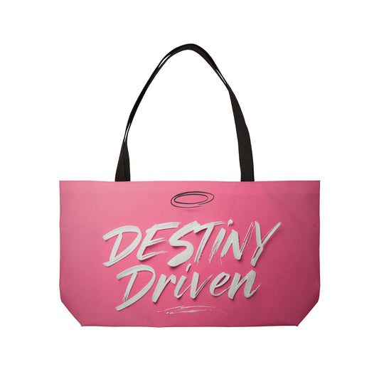 Chic Weekender Tote Bag - Destiny Driven, Perfect for Travel, Beach, Gym, Shopping, Gifts
