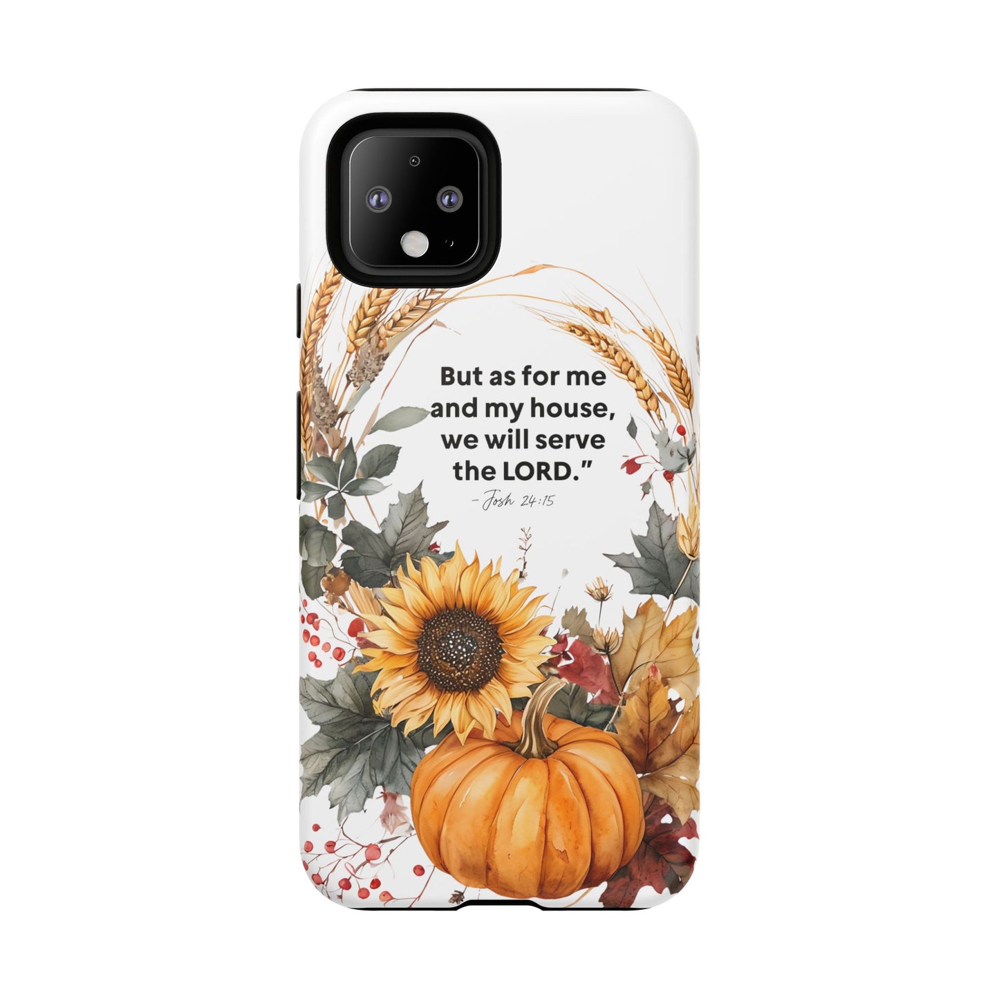 Fall-Themed Phone Case, Cozy Autumn Decor, Inspirational Quote, Pumpkin Design, Gift for Him or Her