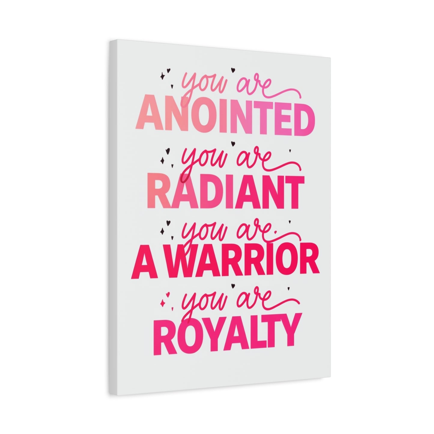 Inspirational Wall Art Print, Motivational Home Decor, Christian Canvases, Gift for Her, Uplifting Affirmations