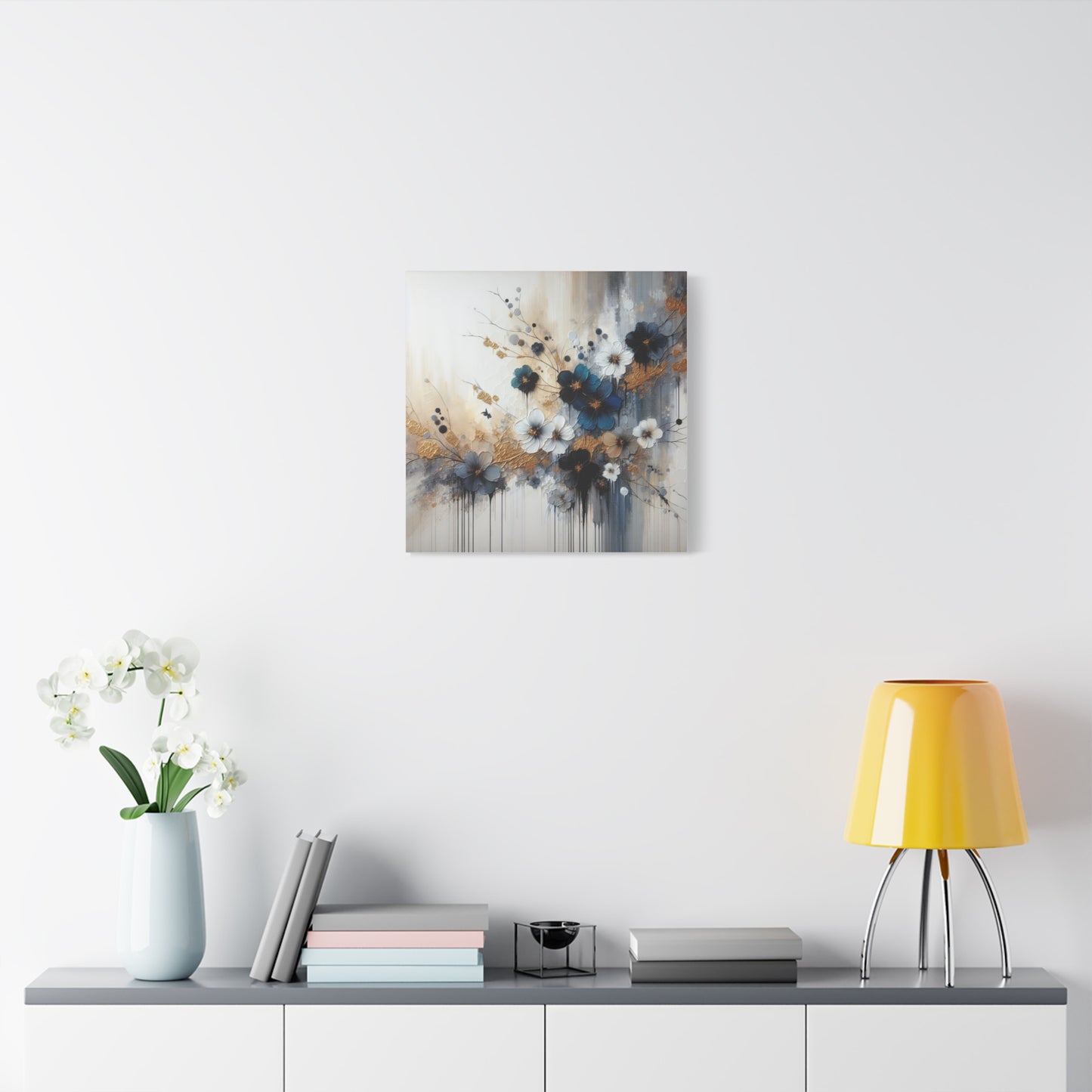 Elegant Floral Canvas Art, Wall Decor, Flower Painting, Home Wall Art, Modern Art