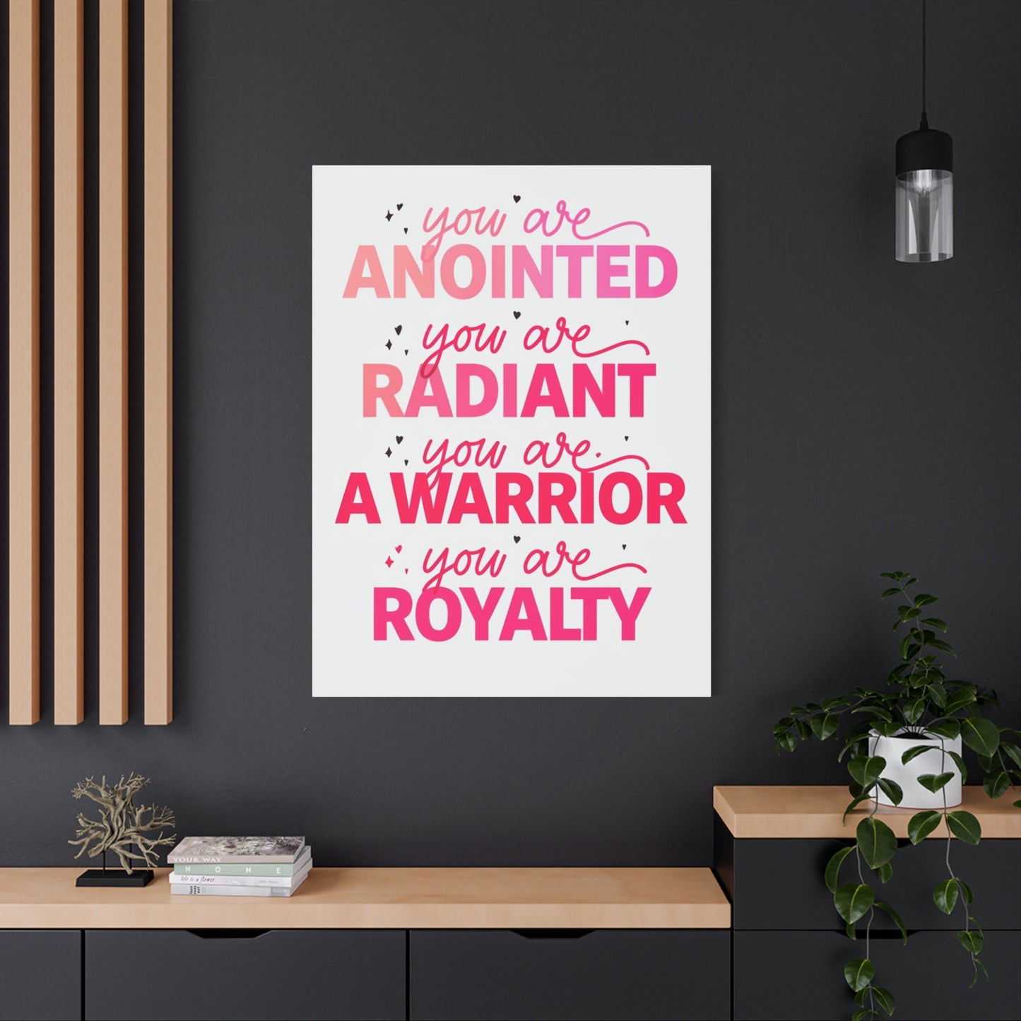 Inspirational Wall Art Print, Motivational Home Decor, Christian Canvases, Gift for Her, Uplifting Affirmations