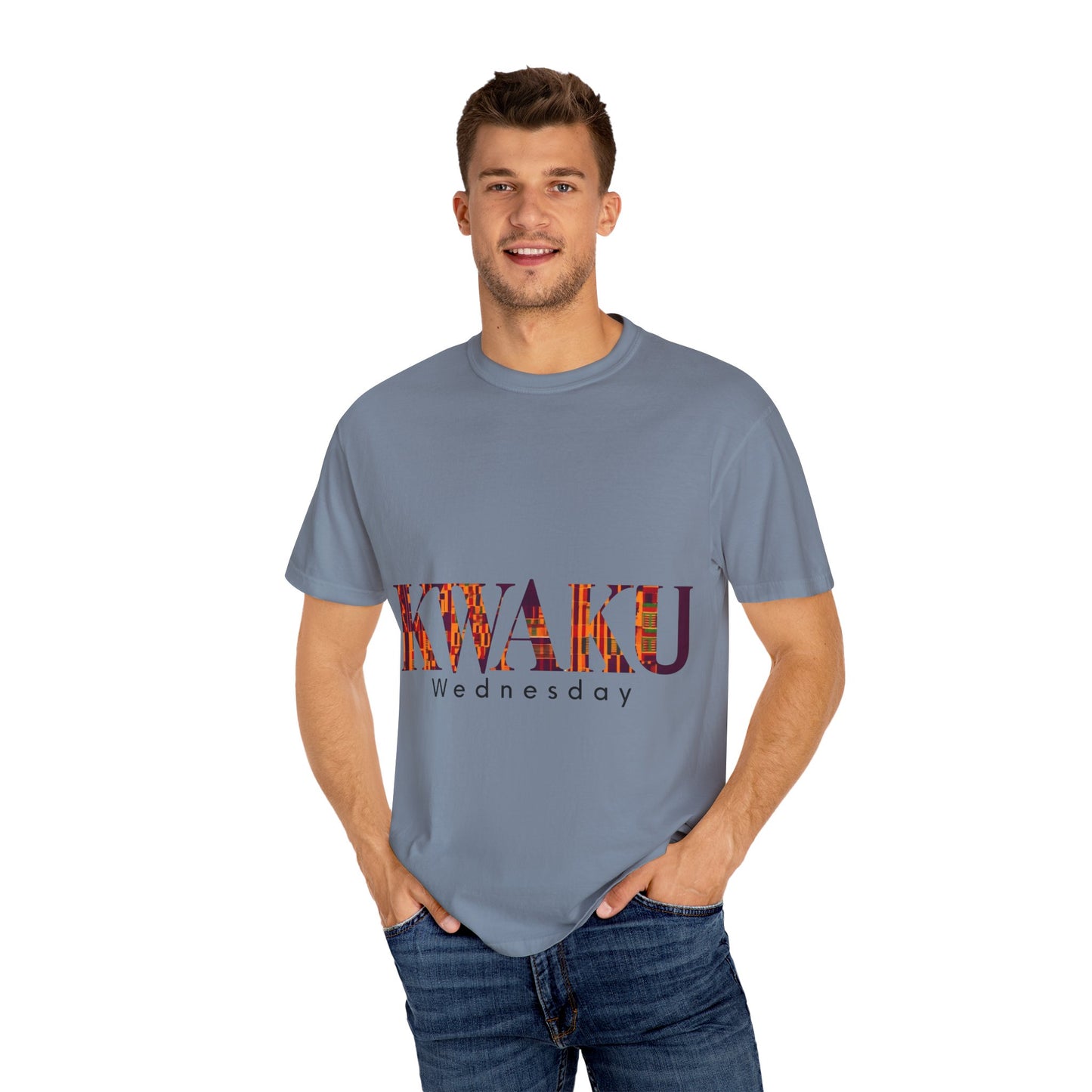 Garment-Dyed Unisex T-Shirt - Kwaku Wednesday Inspired Tee, Casual Fashion, Everyday Wear, Unique Gift, Cultural Celebration