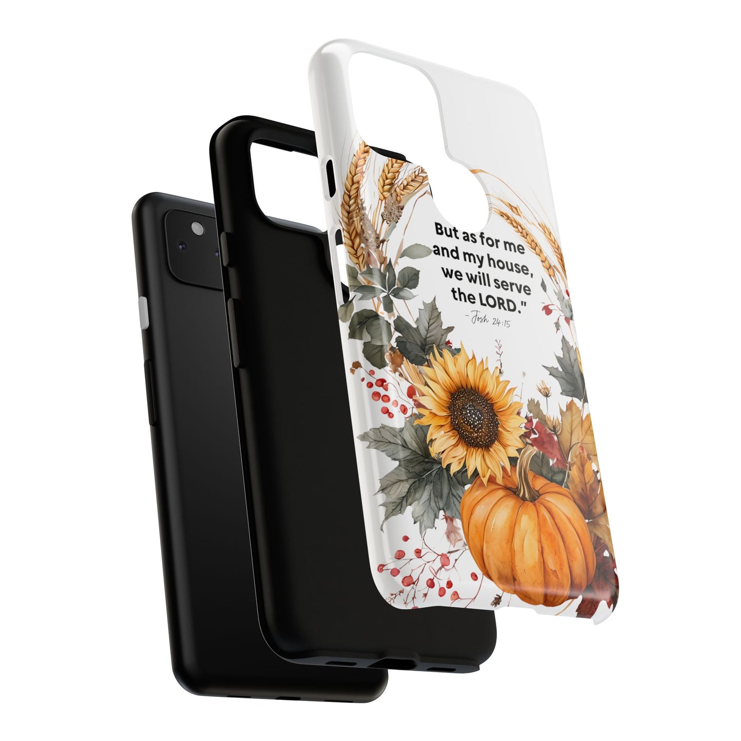 Fall-Themed Phone Case, Cozy Autumn Decor, Inspirational Quote, Pumpkin Design, Gift for Him or Her