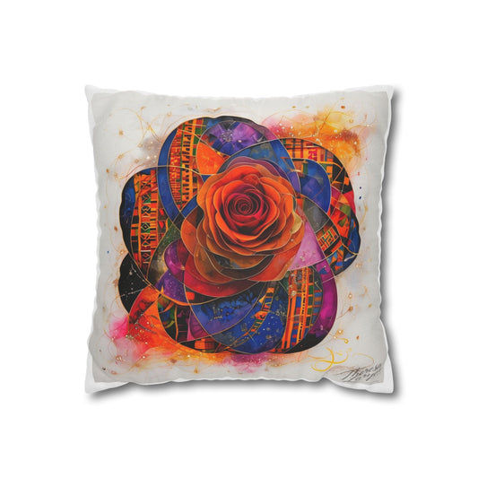 Vibrant Floral Pillowcase, Decorative Cushion Cover, Art Decor, Home Decor, Gift Idea, Cozy Living, Bedroom Accent