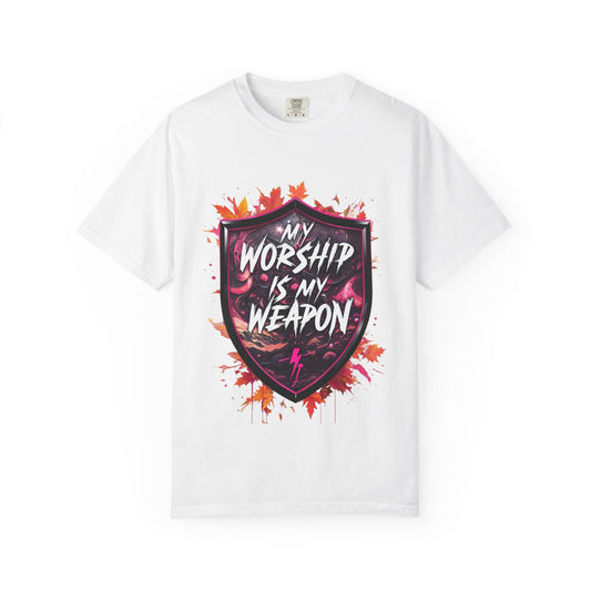 My Worship is My Weapon T-Shirt, Unisex Tee, Spiritual Gift, Christian Apparel, Faith-Based Shirt