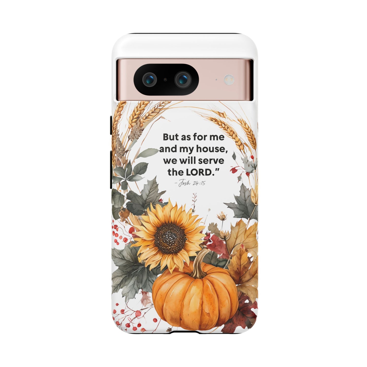 Fall-Themed Phone Case, Cozy Autumn Decor, Inspirational Quote, Pumpkin Design, Gift for Him or Her