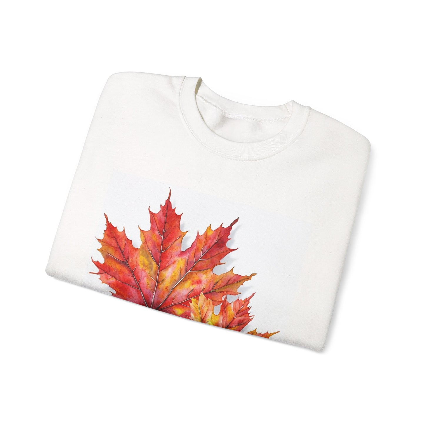 Autumn Leaves Sweatshirt - "A God Kept Me" - Cozy Unisex Crewneck, Fall Gift, Inspirational Apparel, Casual Wear