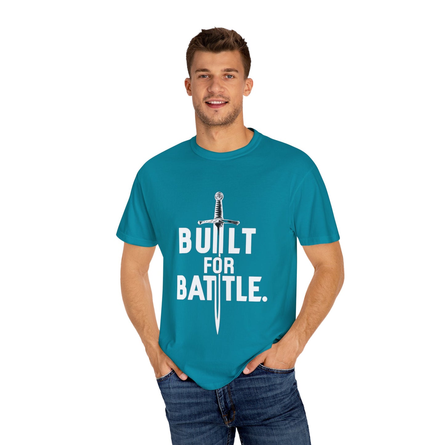 Battle-Ready Unisex T-shirt - Built for Battle - Casual Wear, Fitness, Gift for Warriors, Encouragement, Everyday Comfort