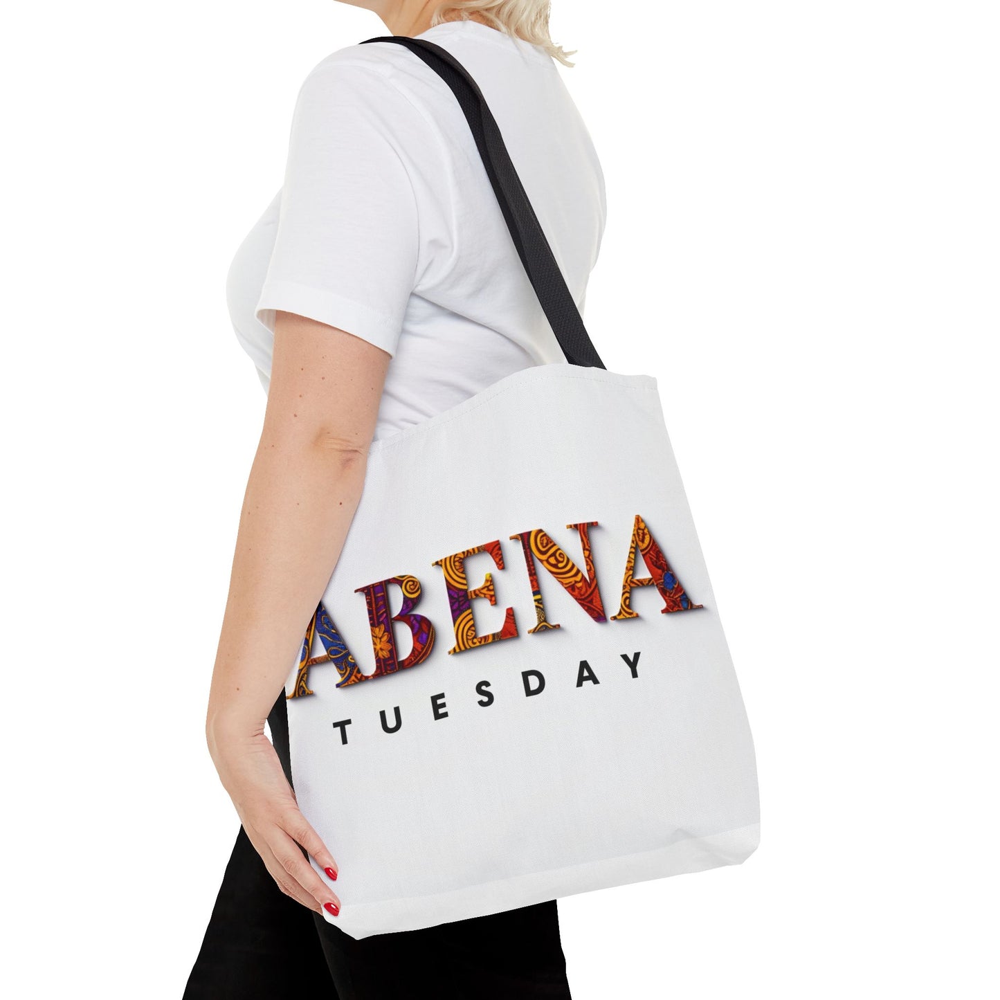 Abena Tuesday Tote Bag, Stylish Carryall, Gift for Her, Daily Use, Eco-Friendly, Fashionable Shopper's Bag, Personalized Tote