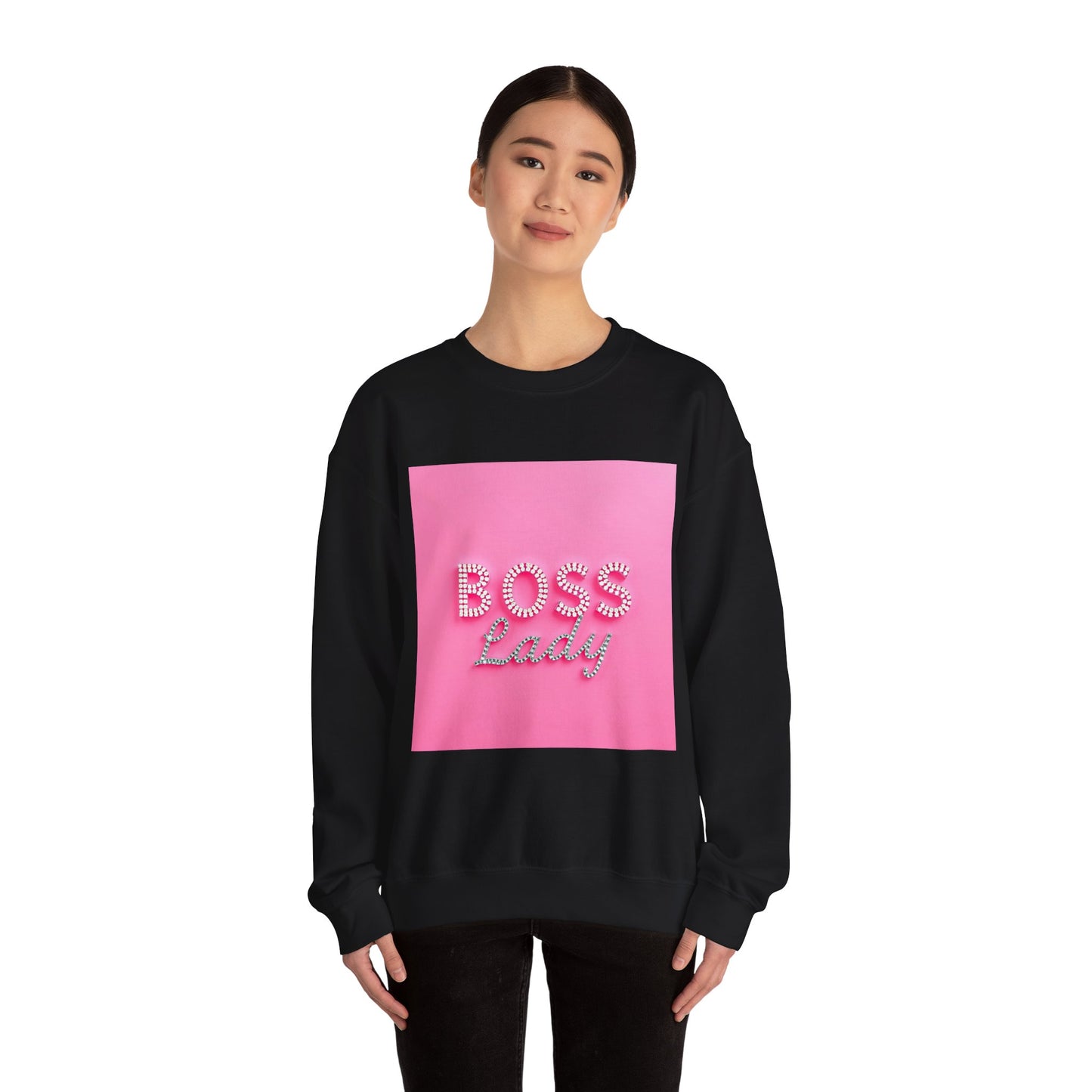 Boss Lady Crewneck Sweatshirt | Stylish Gift for Bosses, Empowering Apparel, Women's Fashion, Cozy Outfit, Motivational Apparel