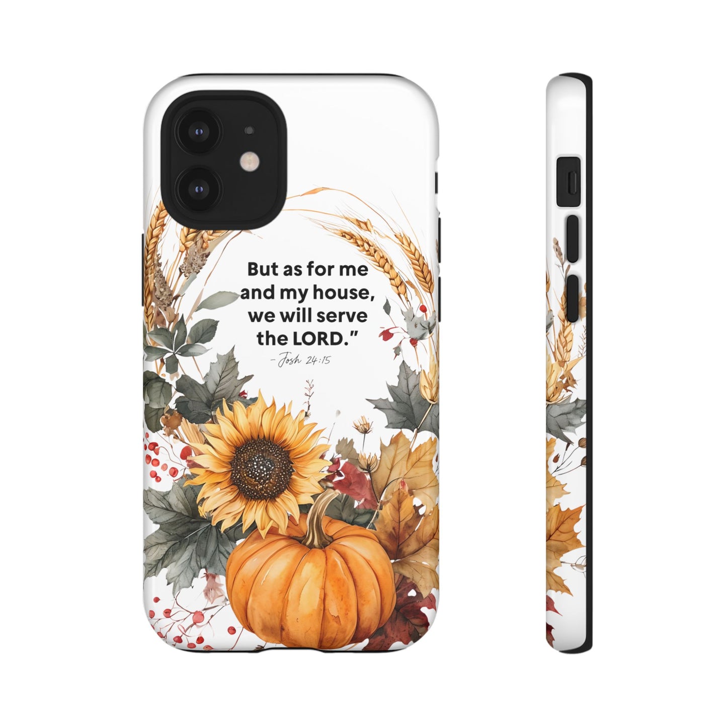Fall-Themed Phone Case, Cozy Autumn Decor, Inspirational Quote, Pumpkin Design, Gift for Him or Her