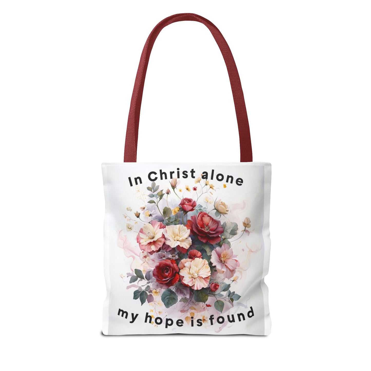Floral Inspirational Tote Bag, Faith-Based Bag, Christian Gift, Everyday Carryall, Motivational Shopping Tote
