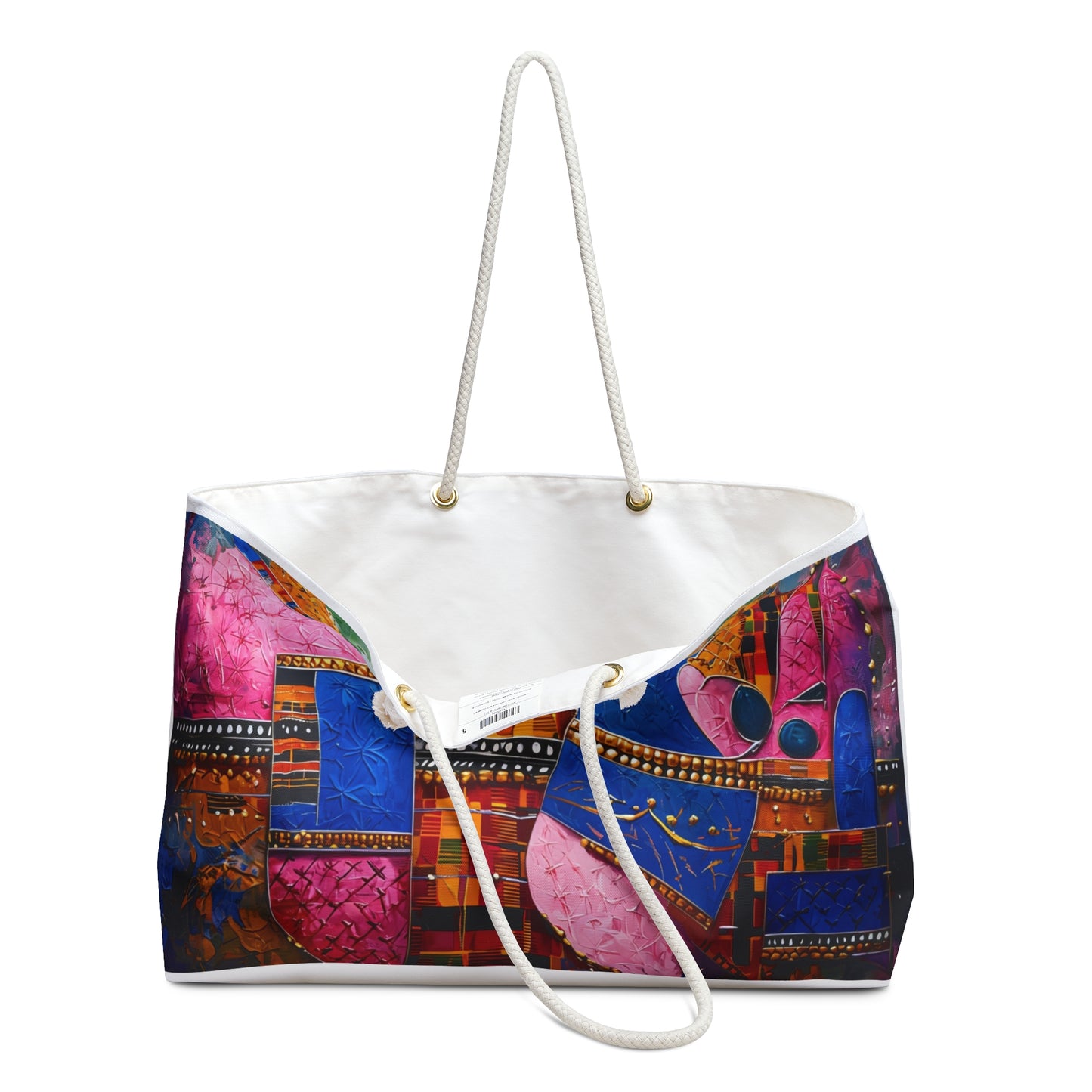 Vibrant Art Weekender Bag, Travel Tote, Stylish Gym Bag, Beach Bag, Boho-Chic Travel Companion, Art-Inspired Gift