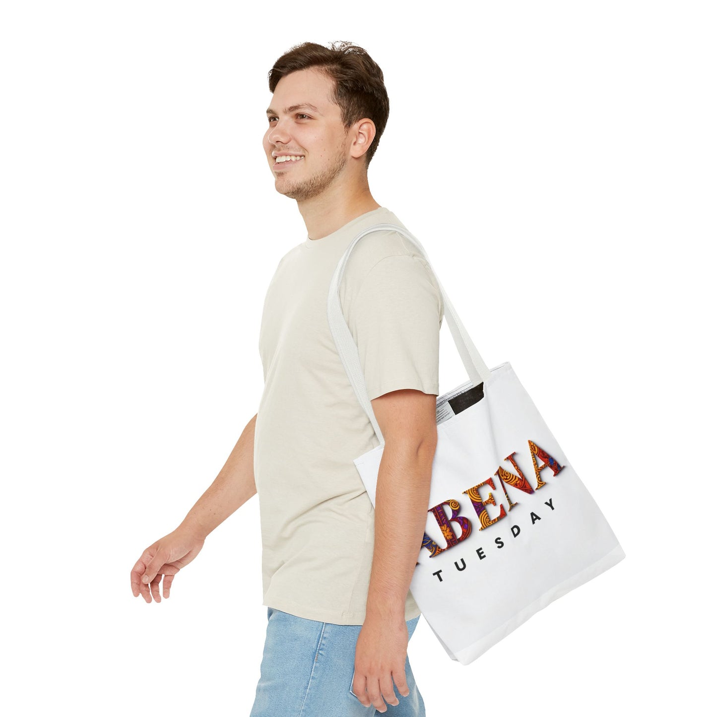 Abena Tuesday Tote Bag, Stylish Carryall, Gift for Her, Daily Use, Eco-Friendly, Fashionable Shopper's Bag, Personalized Tote