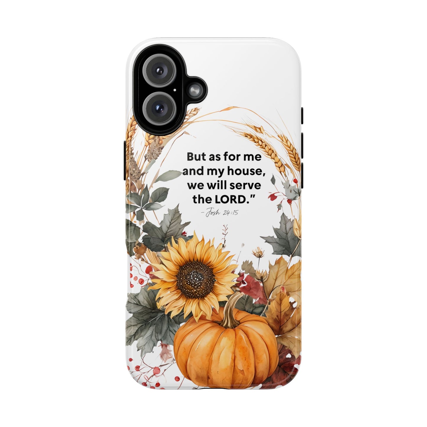 Fall-Themed Phone Case, Cozy Autumn Decor, Inspirational Quote, Pumpkin Design, Gift for Him or Her
