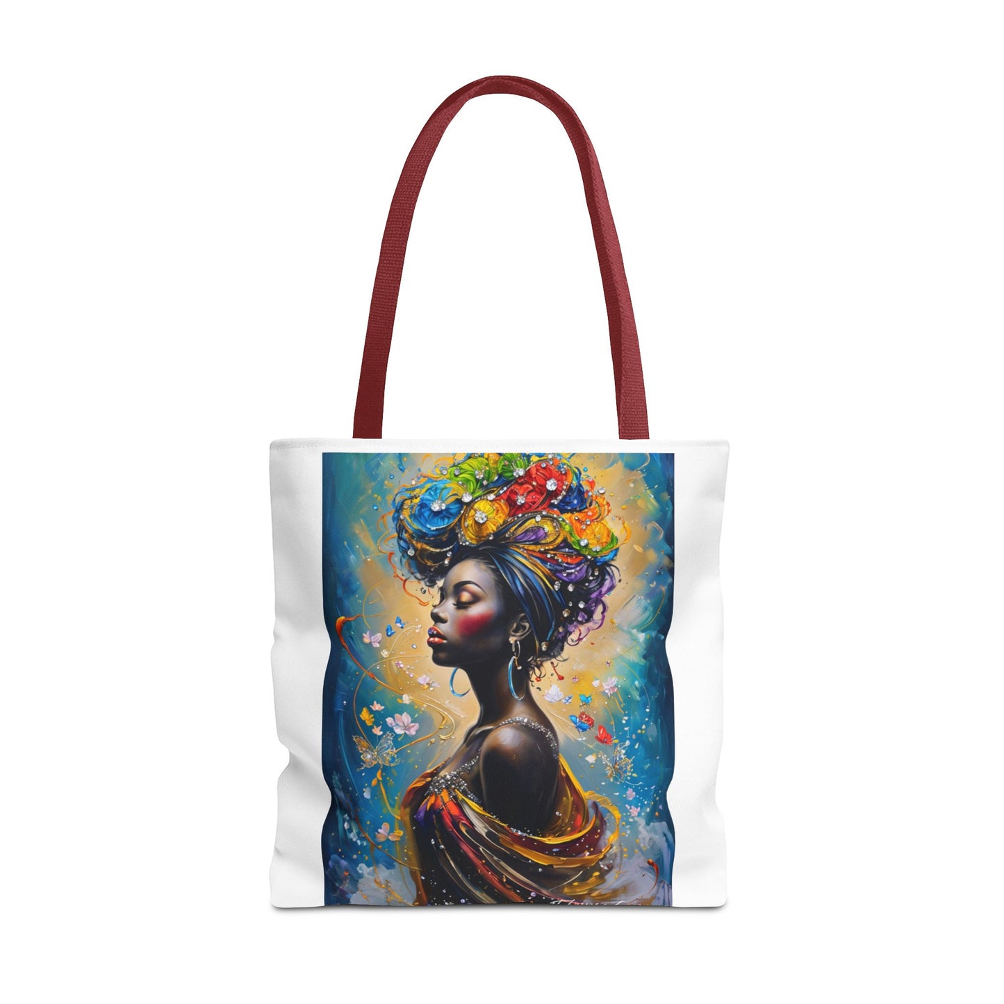 Vibrant Art Tote Bag, Stylish Eco-Friendly Grocery Bag, Elegant Gift for Art Lovers, Fashionable Daily Use, Perfect for Festivals