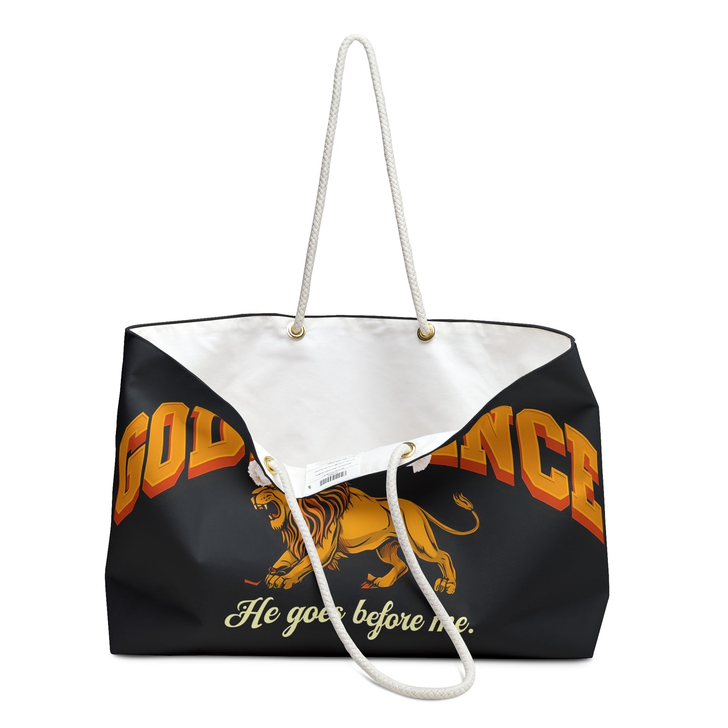 Godfidence Weekender Bag - Motivational Tote for Travel, Gym, Weekend Getaways, Library, Gifts