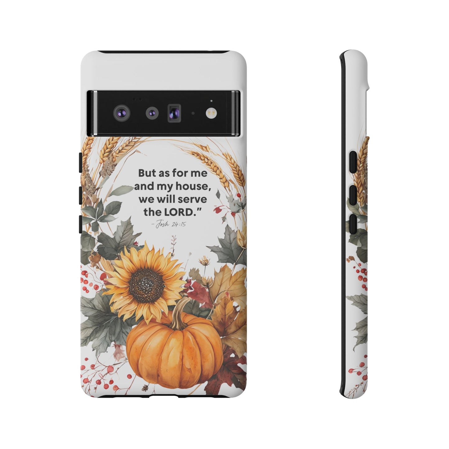 Fall-Themed Phone Case, Cozy Autumn Decor, Inspirational Quote, Pumpkin Design, Gift for Him or Her