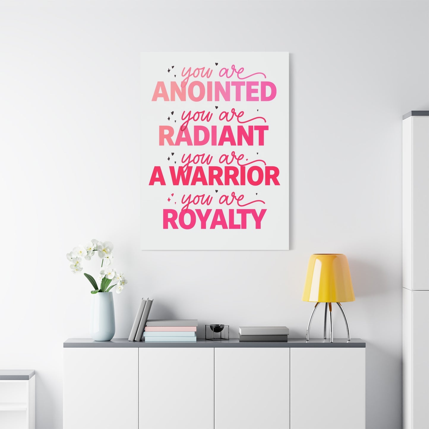 Inspirational Wall Art Print, Motivational Home Decor, Christian Canvases, Gift for Her, Uplifting Affirmations