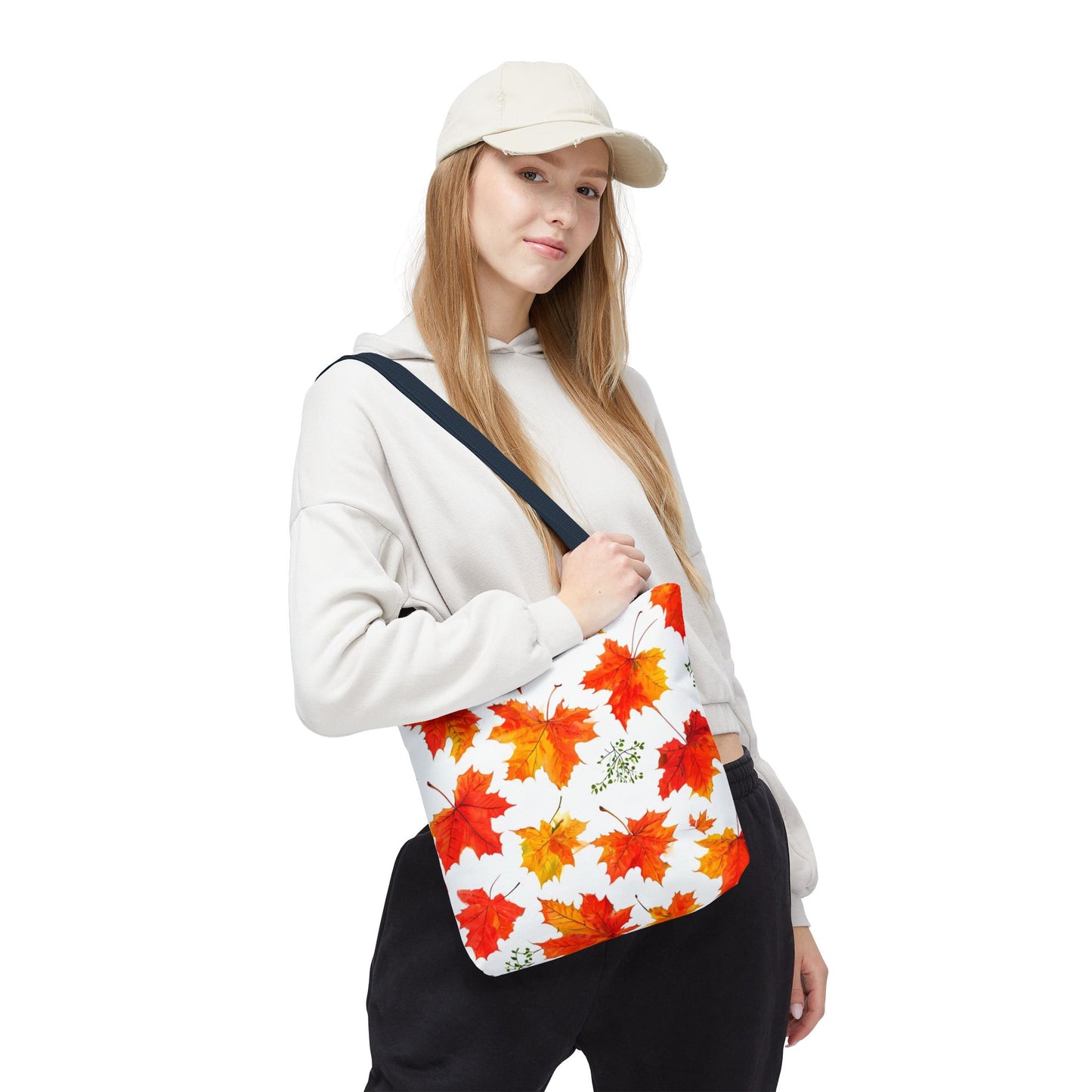 Autumn Leaves Tote Bag, Fall Shopping Tote, Seasonal Gift for Her, Eco-Friendly Bag, Thanksgiving Party Favor