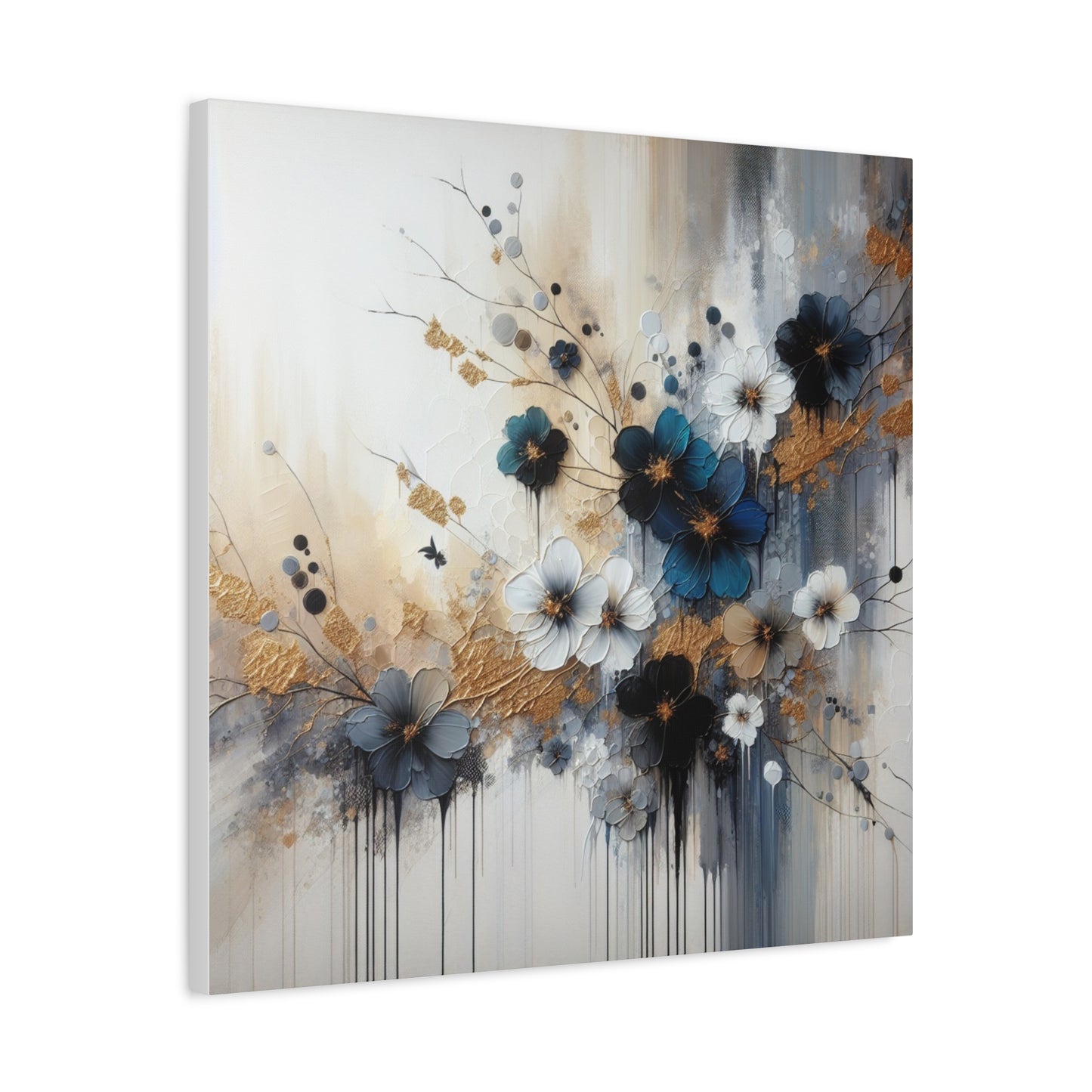 Elegant Floral Canvas Art, Wall Decor, Flower Painting, Home Wall Art, Modern Art