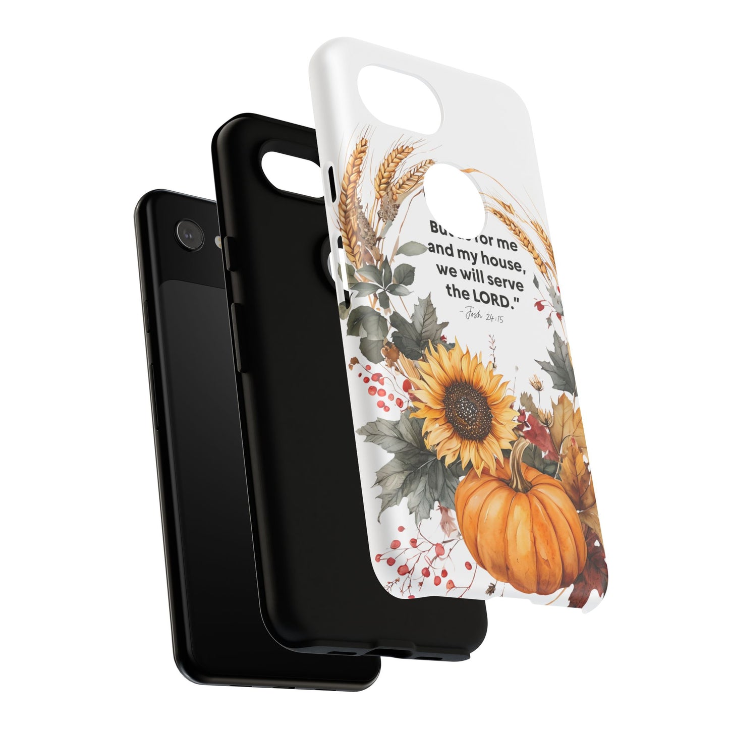 Fall-Themed Phone Case, Cozy Autumn Decor, Inspirational Quote, Pumpkin Design, Gift for Him or Her