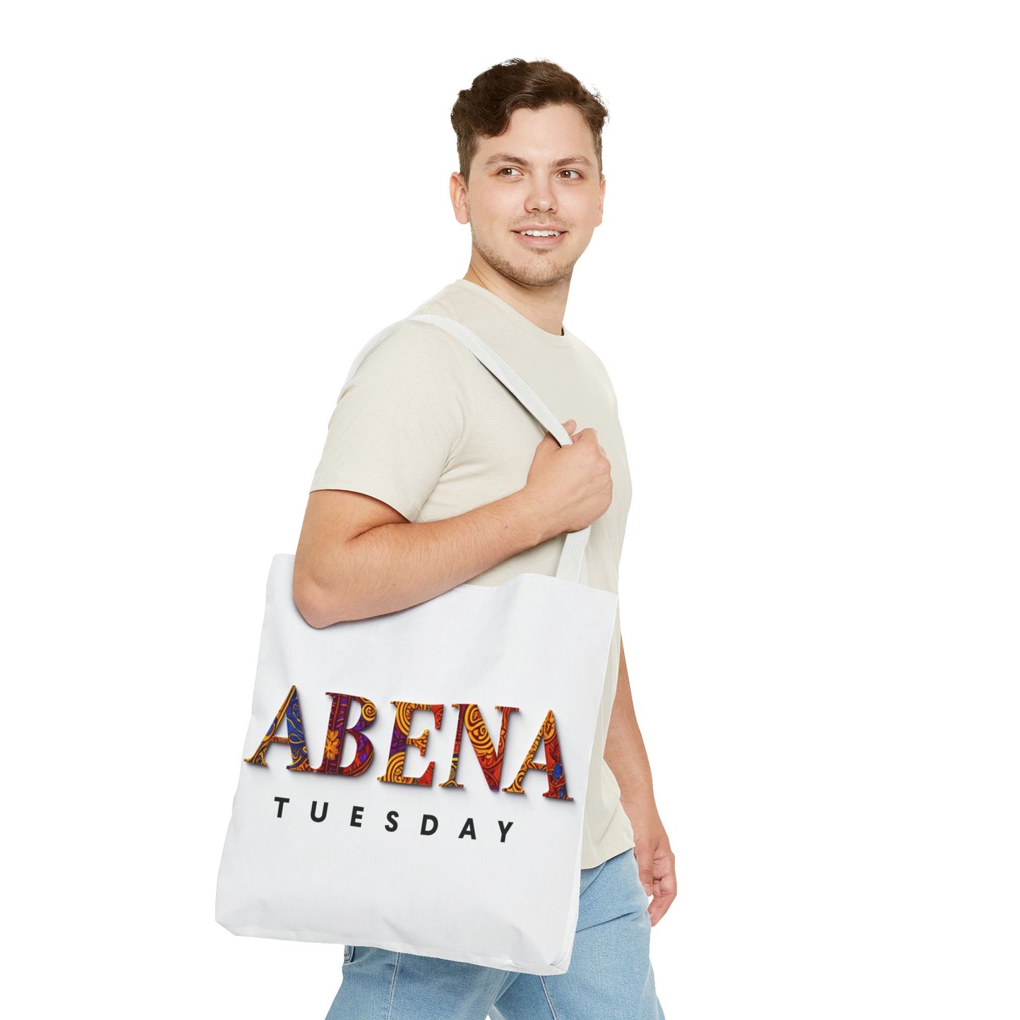 Abena Tuesday Tote Bag, Stylish Carryall, Gift for Her, Daily Use, Eco-Friendly, Fashionable Shopper's Bag, Personalized Tote