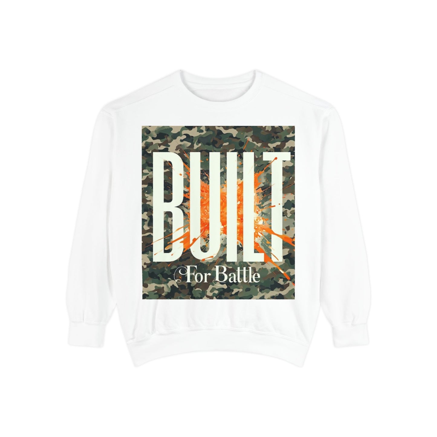 Battle-Ready Unisex Sweatshirt | Cozy Streetwear | Gift for Him or Her | Fall Fashion | Casual Wear | Camo Design