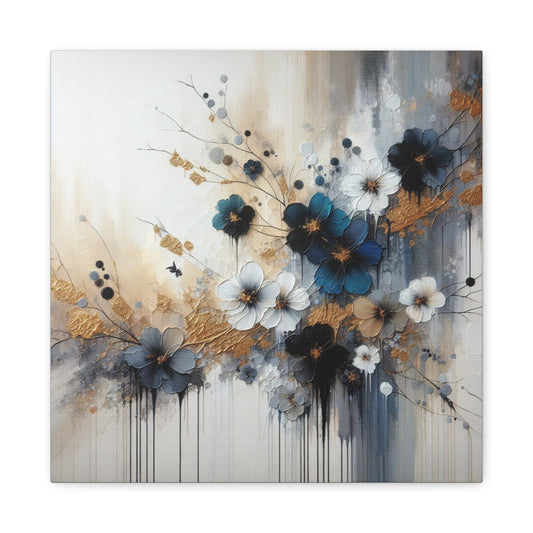Elegant Floral Canvas Art, Wall Decor, Flower Painting, Home Wall Art, Modern Art