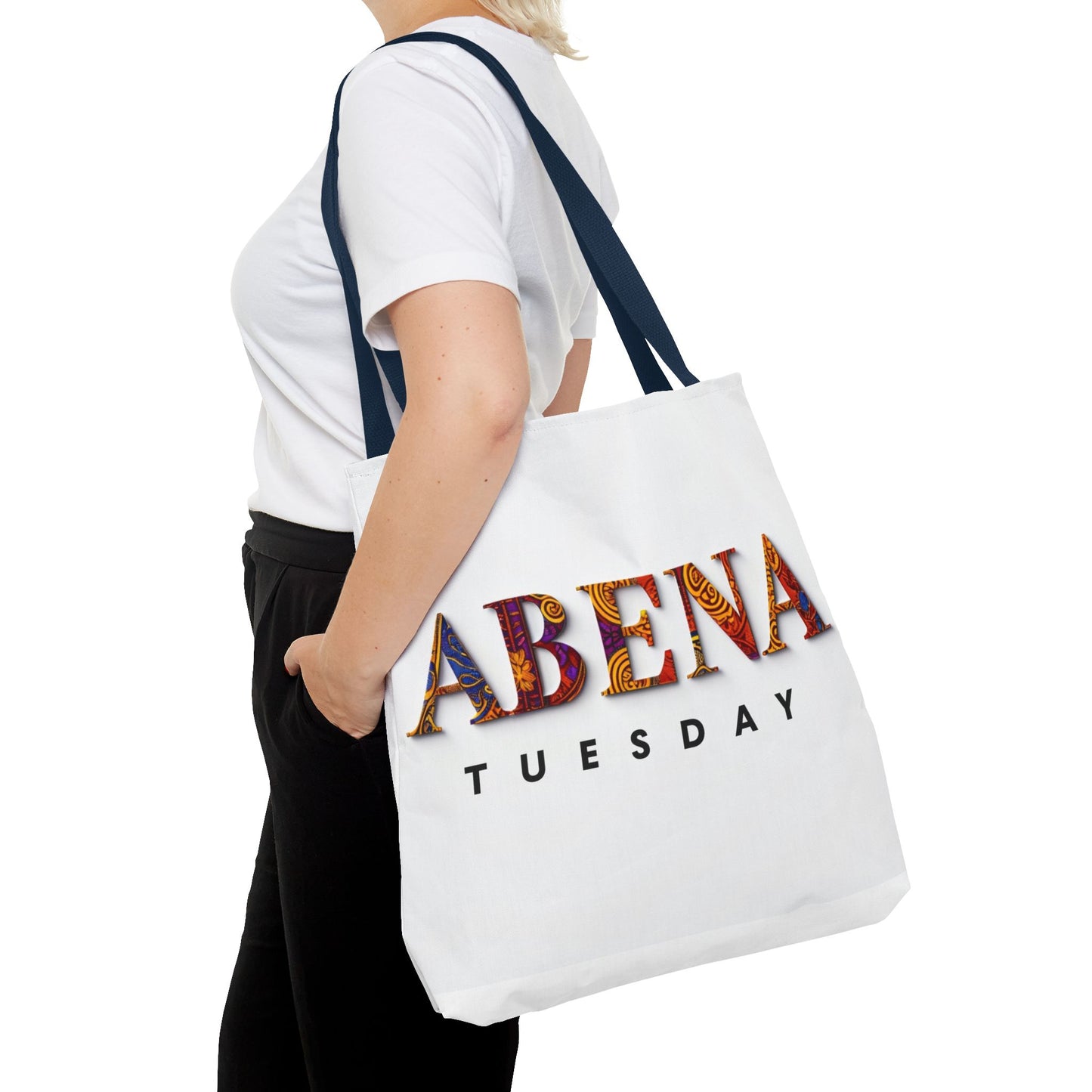 Abena Tuesday Tote Bag, Stylish Carryall, Gift for Her, Daily Use, Eco-Friendly, Fashionable Shopper's Bag, Personalized Tote