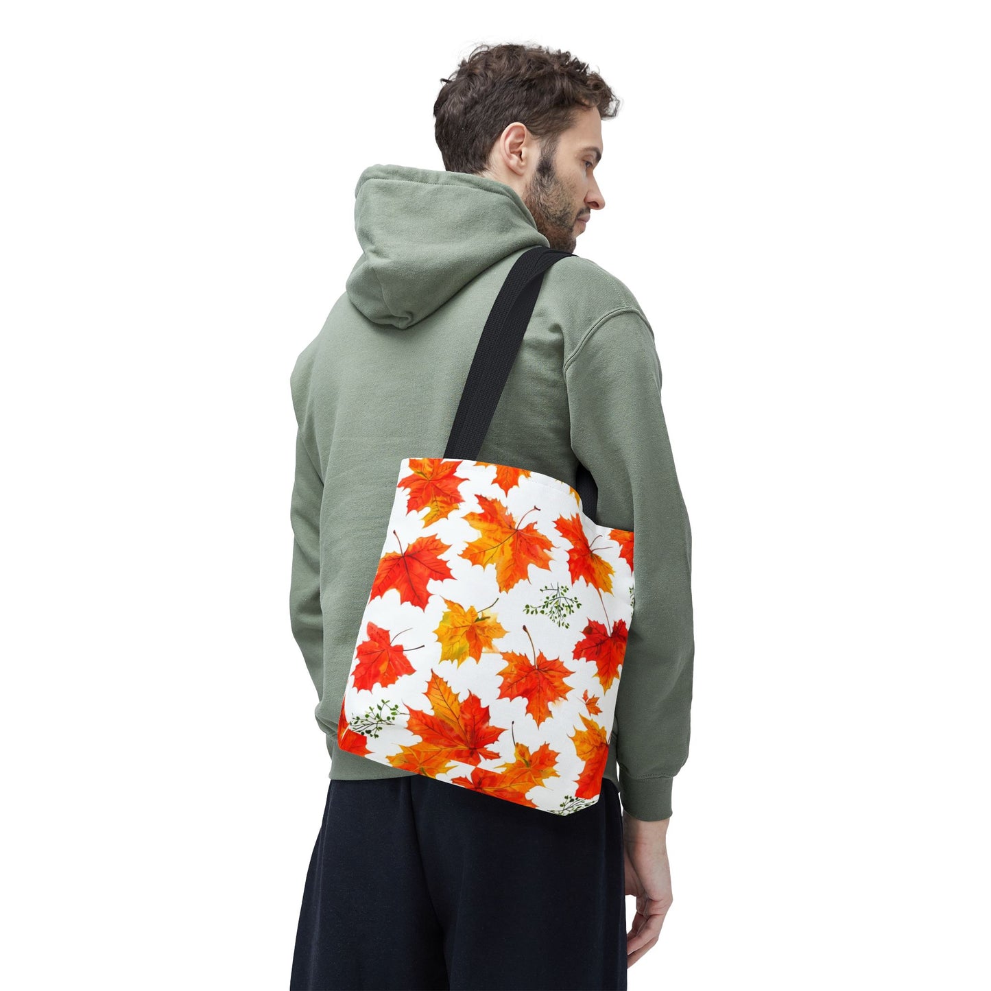 Autumn Leaves Tote Bag, Fall Shopping Tote, Seasonal Gift for Her, Eco-Friendly Bag, Thanksgiving Party Favor