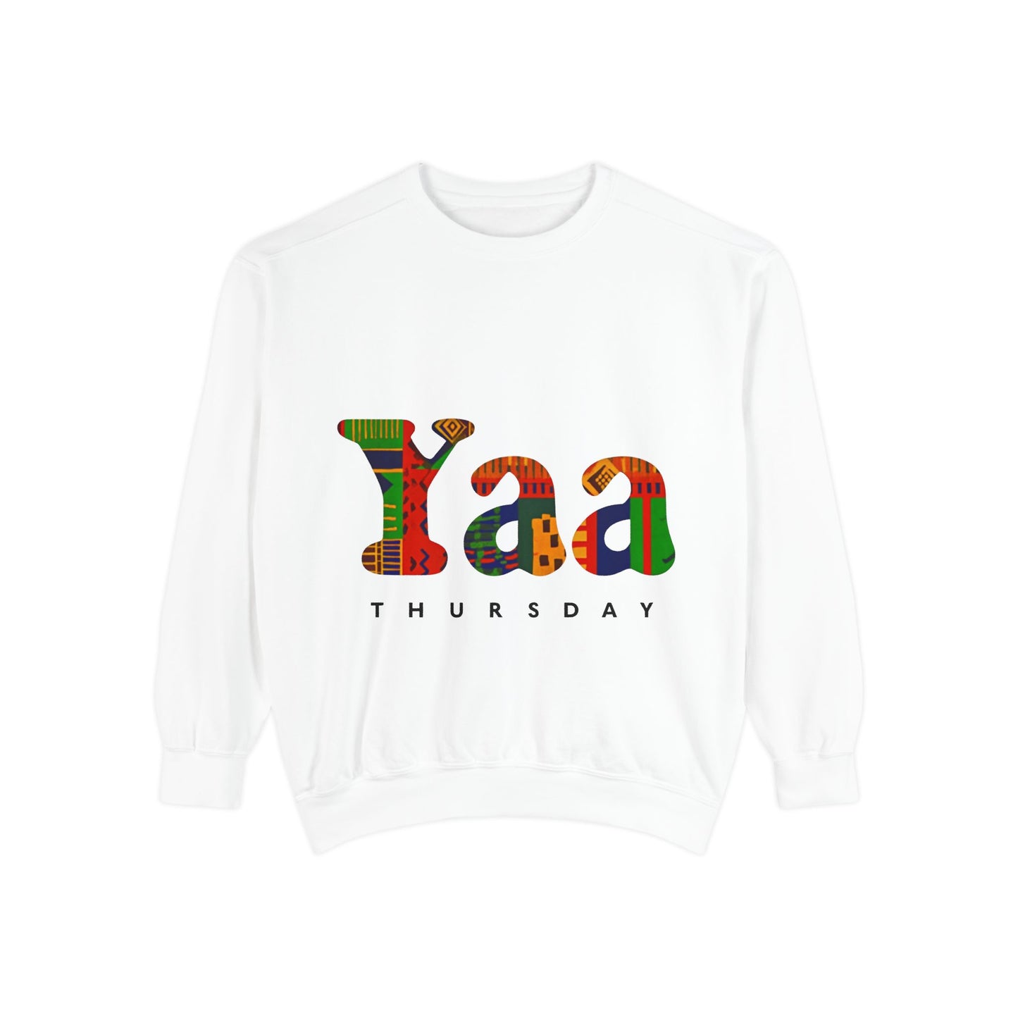 Copy of Garment-Dyed Sweatshirt with 'AKUA Wednesday' Design - Cozy Unisex Style, Perfect for Casual Wear, Gifts, and Everyday Comfort
