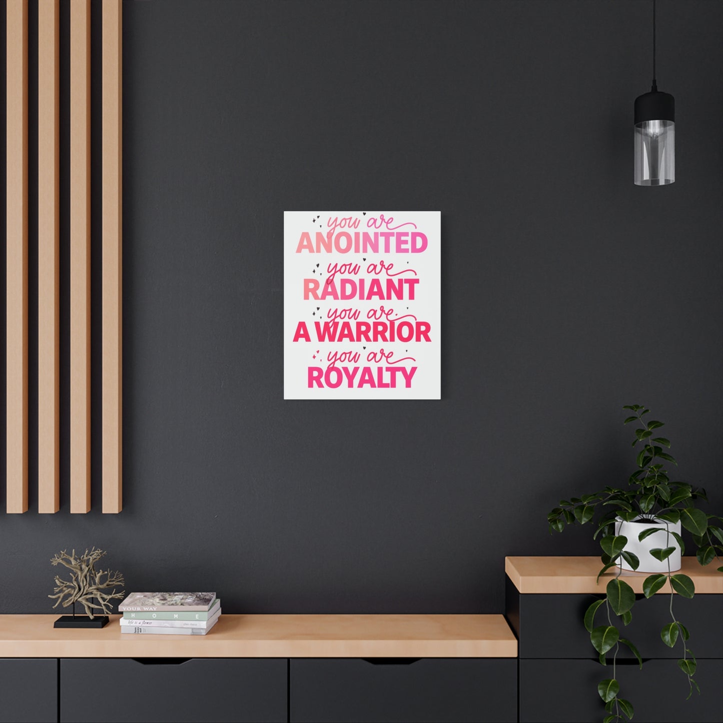 Inspirational Wall Art Print, Motivational Home Decor, Christian Canvases, Gift for Her, Uplifting Affirmations