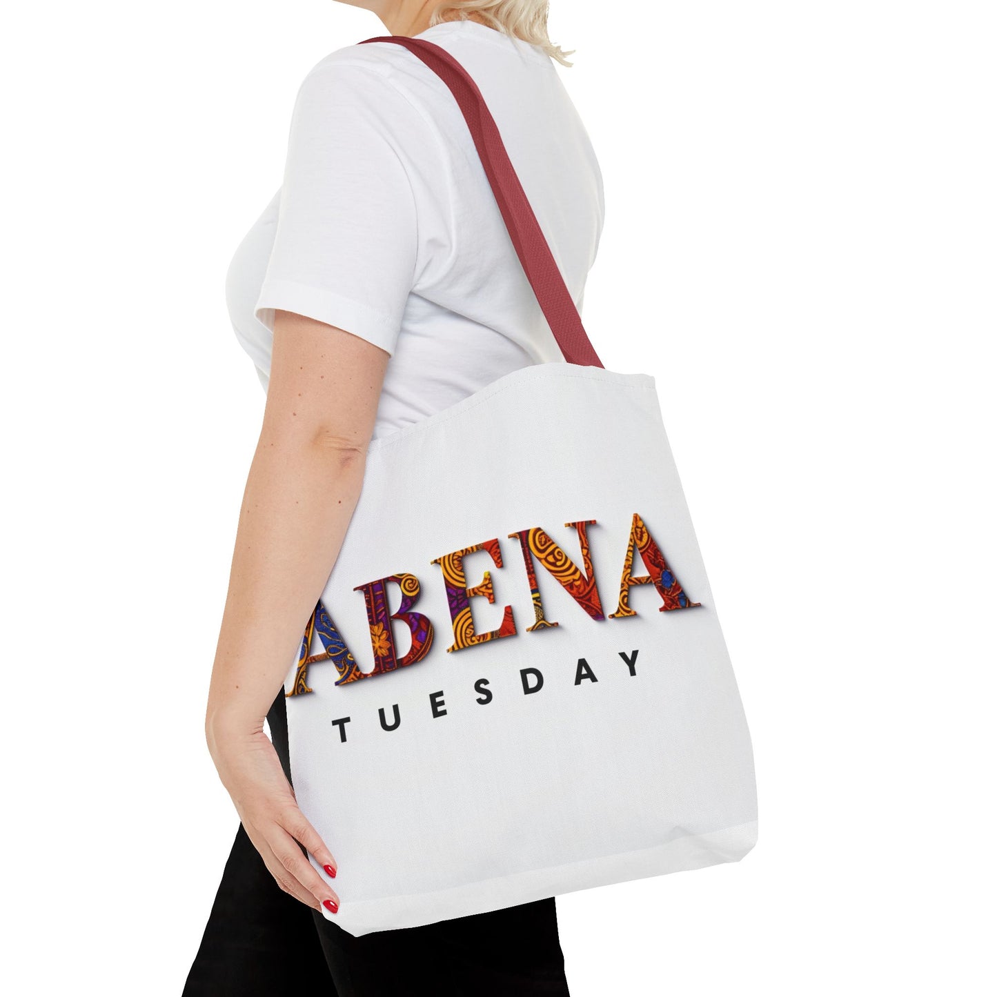 Abena Tuesday Tote Bag, Stylish Carryall, Gift for Her, Daily Use, Eco-Friendly, Fashionable Shopper's Bag, Personalized Tote