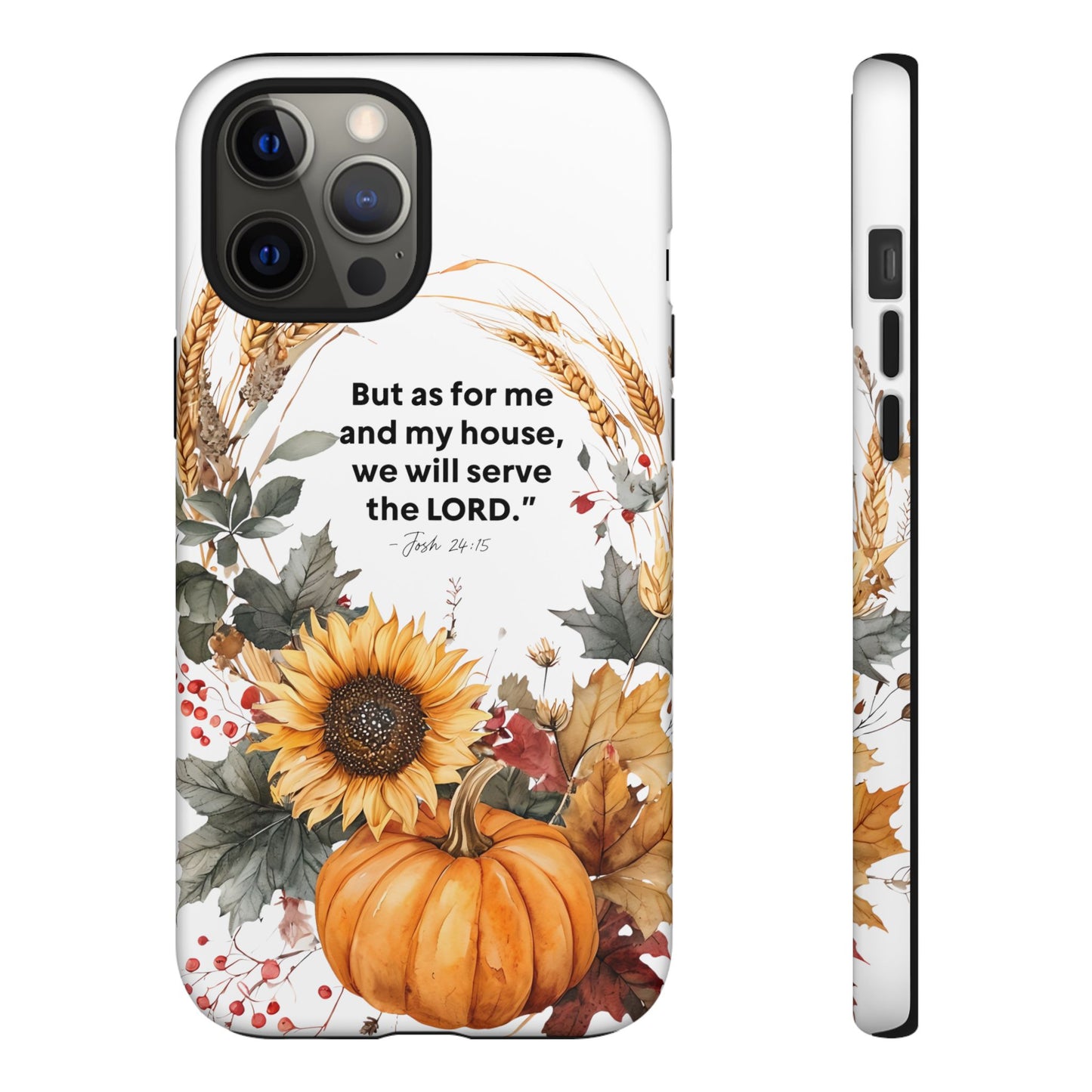 Fall-Themed Phone Case, Cozy Autumn Decor, Inspirational Quote, Pumpkin Design, Gift for Him or Her