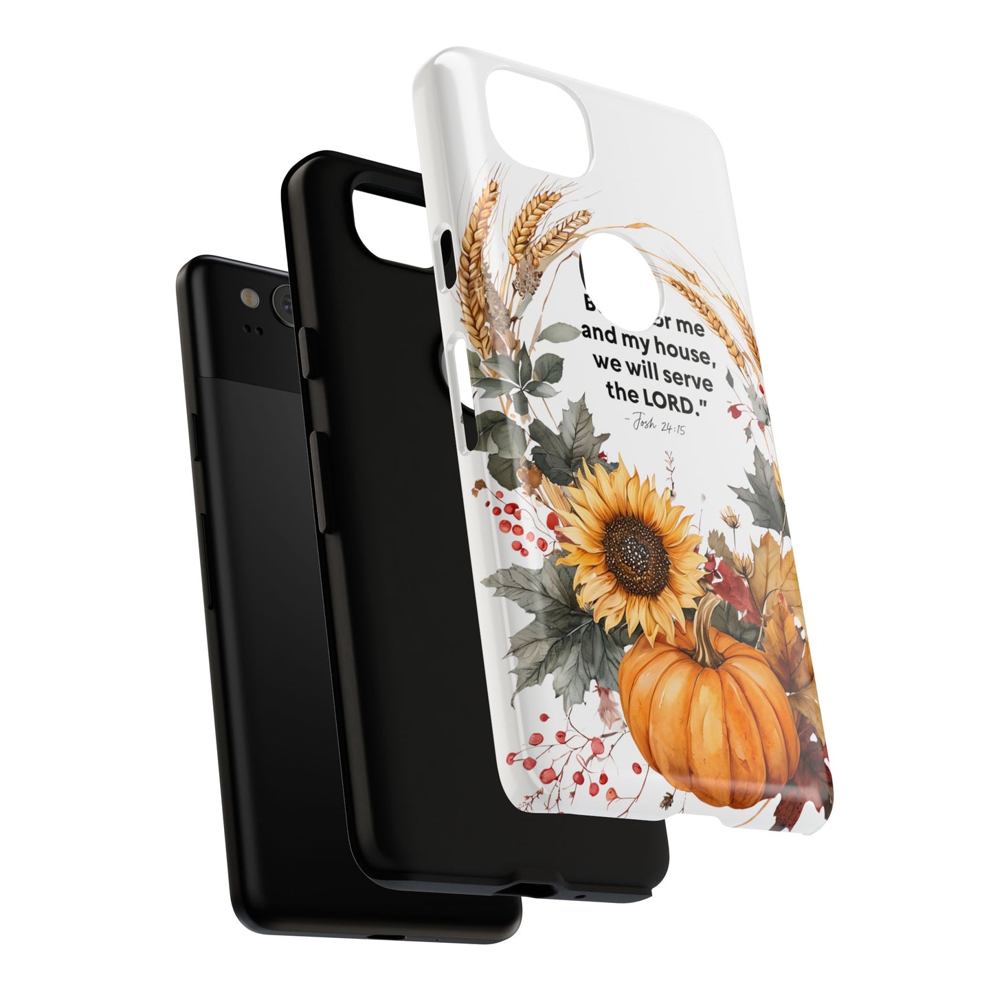 Fall-Themed Phone Case, Cozy Autumn Decor, Inspirational Quote, Pumpkin Design, Gift for Him or Her