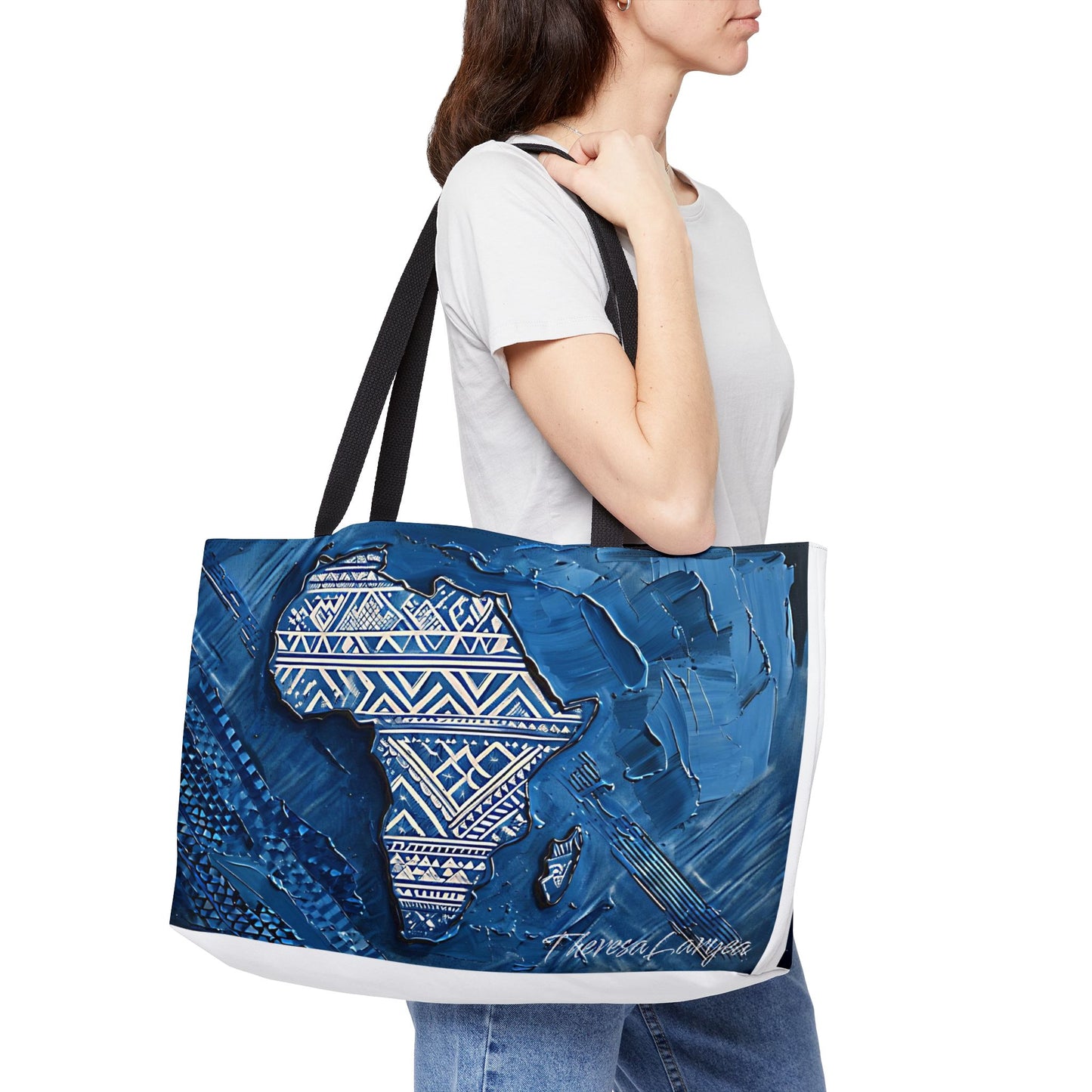 African-Inspired Weekender Tote Bag | Stylish Travel Bag, Vacation Tote, Beach Carryall, Fitness Organizer, Gift for Travelers