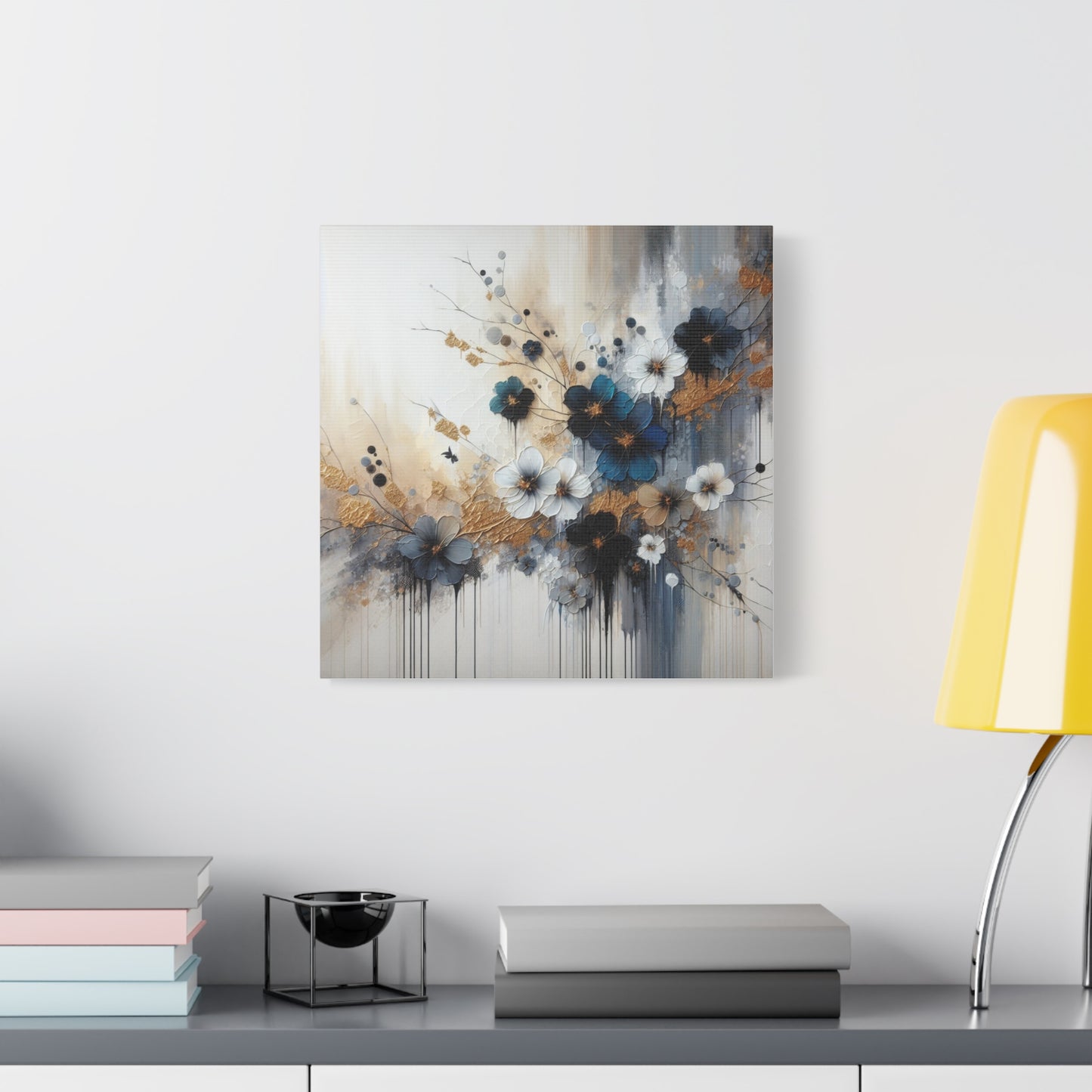 Elegant Floral Canvas Art, Wall Decor, Flower Painting, Home Wall Art, Modern Art