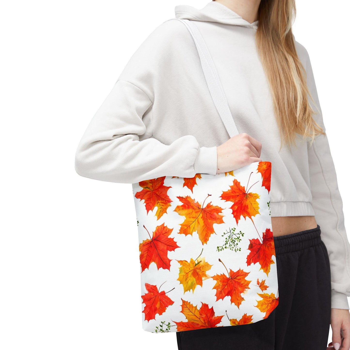 Autumn Leaves Tote Bag, Fall Shopping Tote, Seasonal Gift for Her, Eco-Friendly Bag, Thanksgiving Party Favor