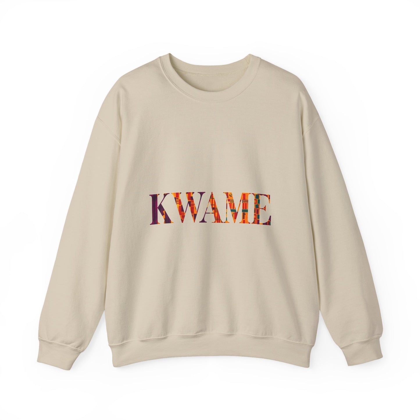 Kwame Graphic Crewneck Sweatshirt | Cozy Unisex Sweatshirt for Casual Outfits, Gift for Her/Him, Fall Fashion, Everyday Wear