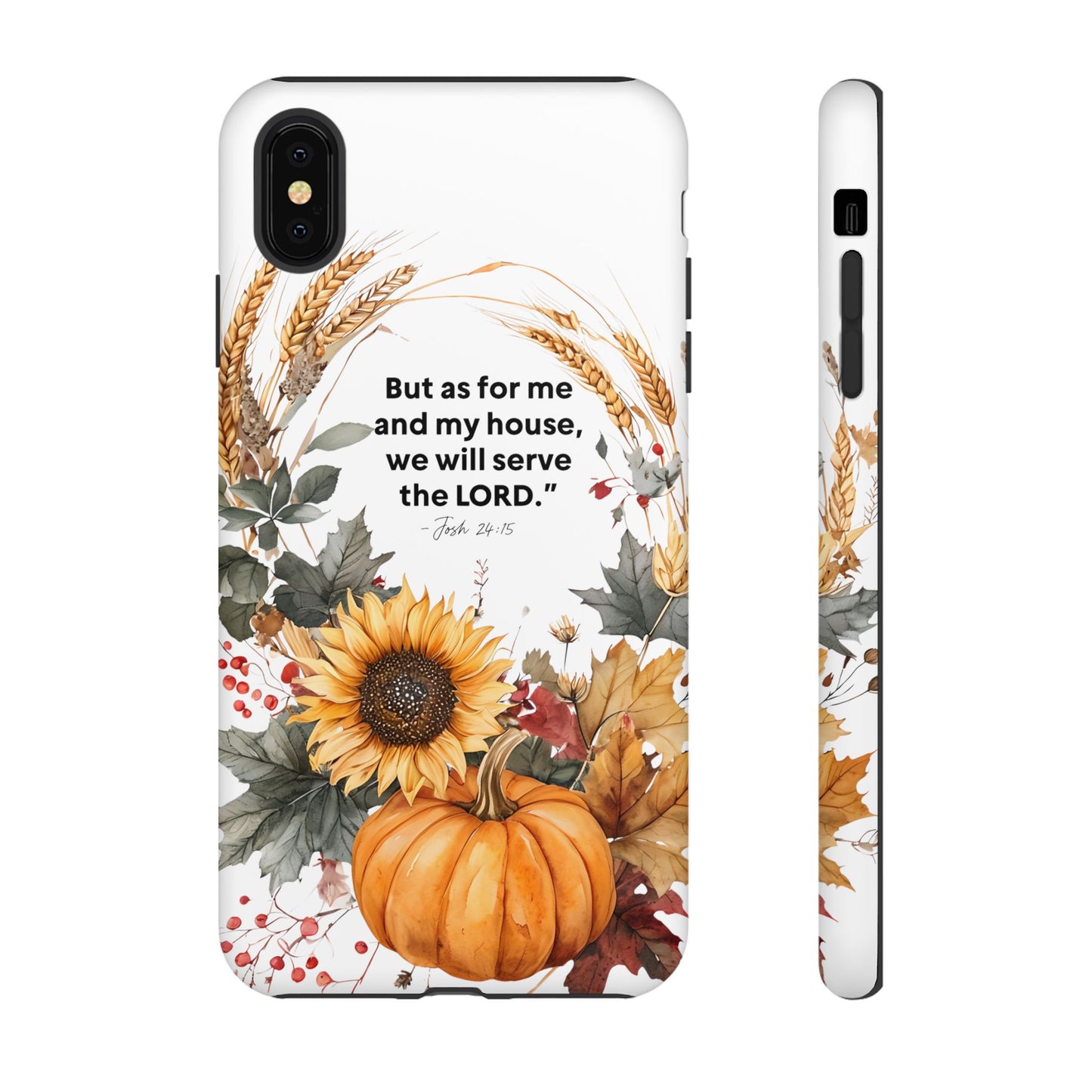 Fall-Themed Phone Case, Cozy Autumn Decor, Inspirational Quote, Pumpkin Design, Gift for Him or Her
