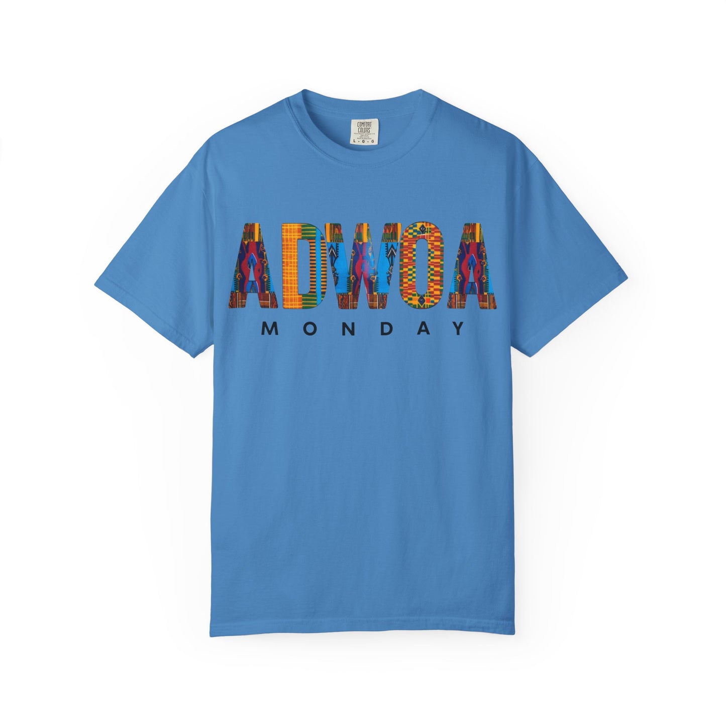 Vibrant Unisex T-Shirt - ADWOA MONDAY Graphic Tee, Casual Wear, Gift for Him/Her, Everyday Style, Unique Graphic Shirt, Fashion Statement