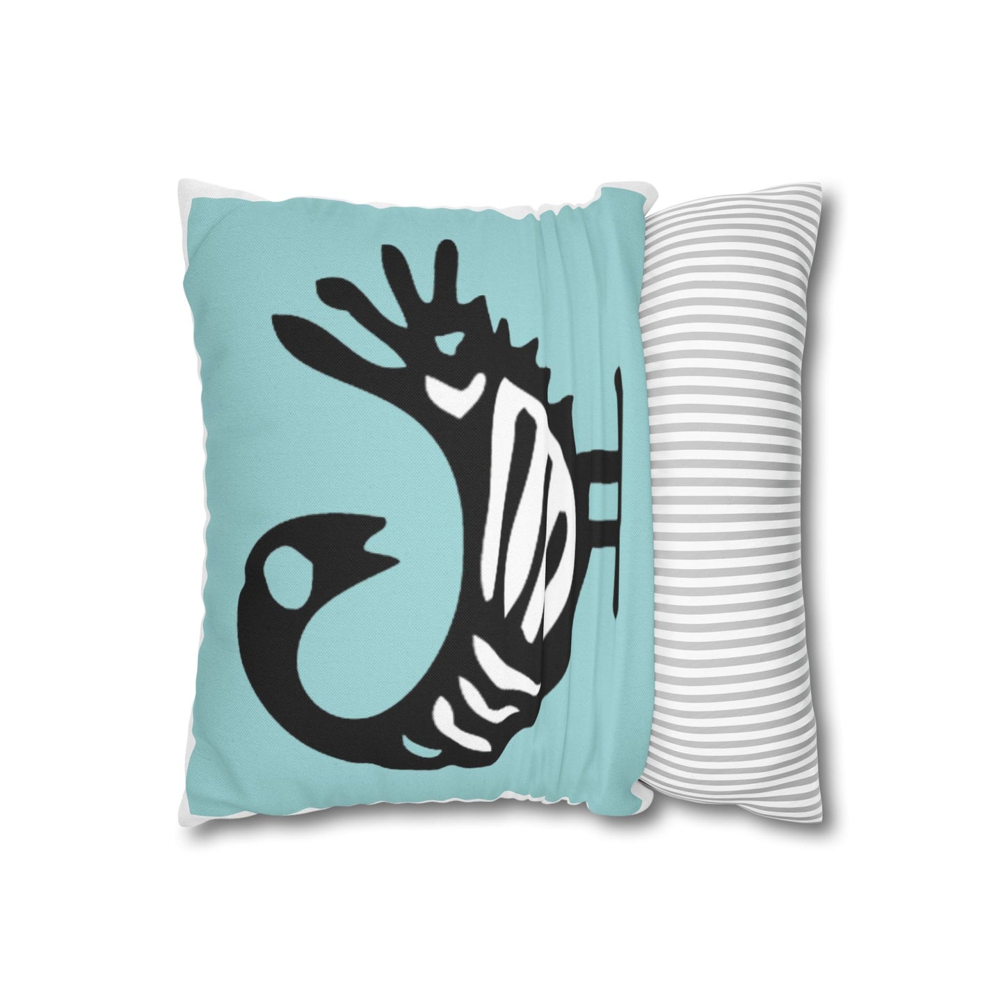Stylish Decorative Pillowcase with Abstract Bird Design, Modern Home Decor, Cushion Cover for Living Room, Gift for Bird Lovers, Boho Chic