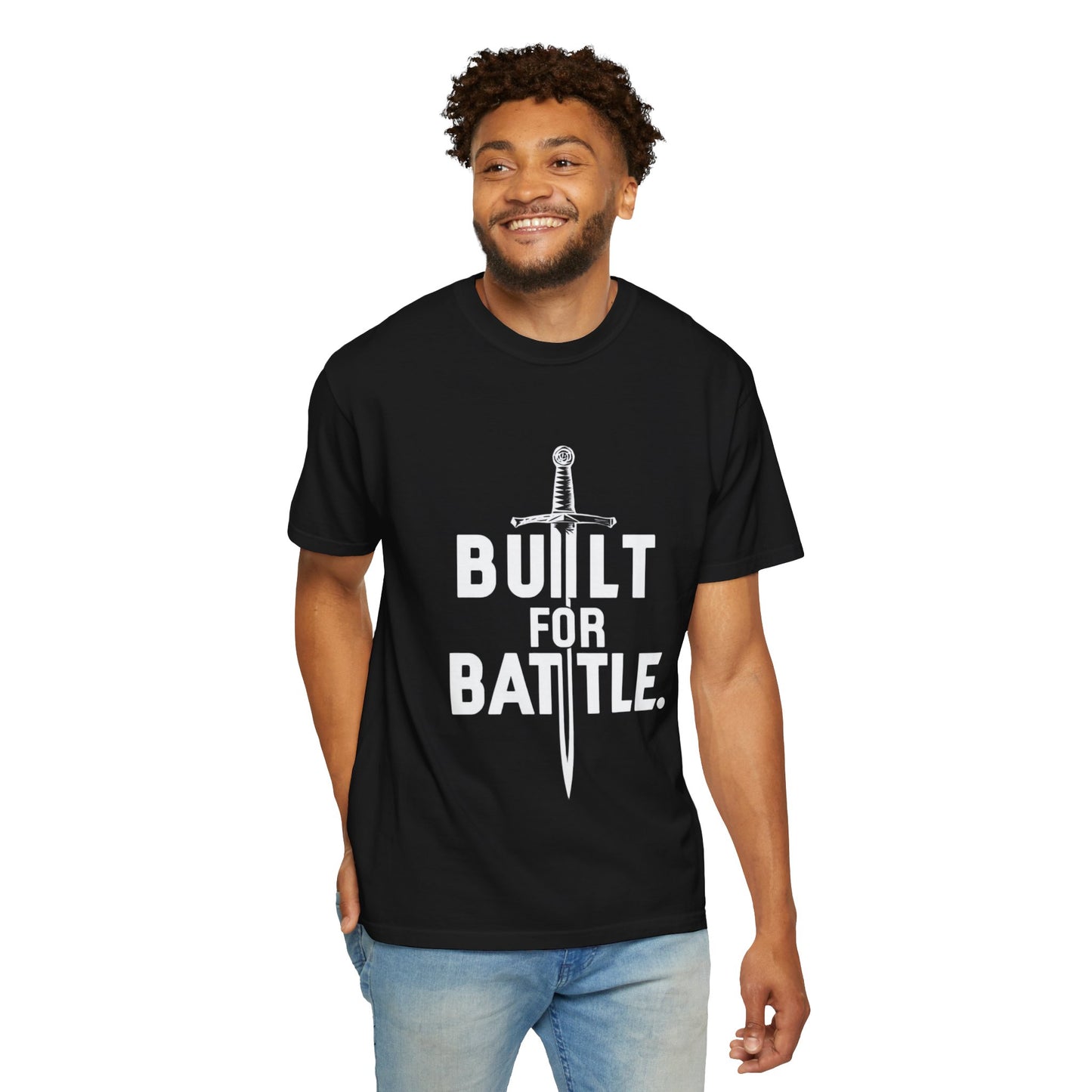 Battle-Ready Unisex T-shirt - Built for Battle - Casual Wear, Fitness, Gift for Warriors, Encouragement, Everyday Comfort