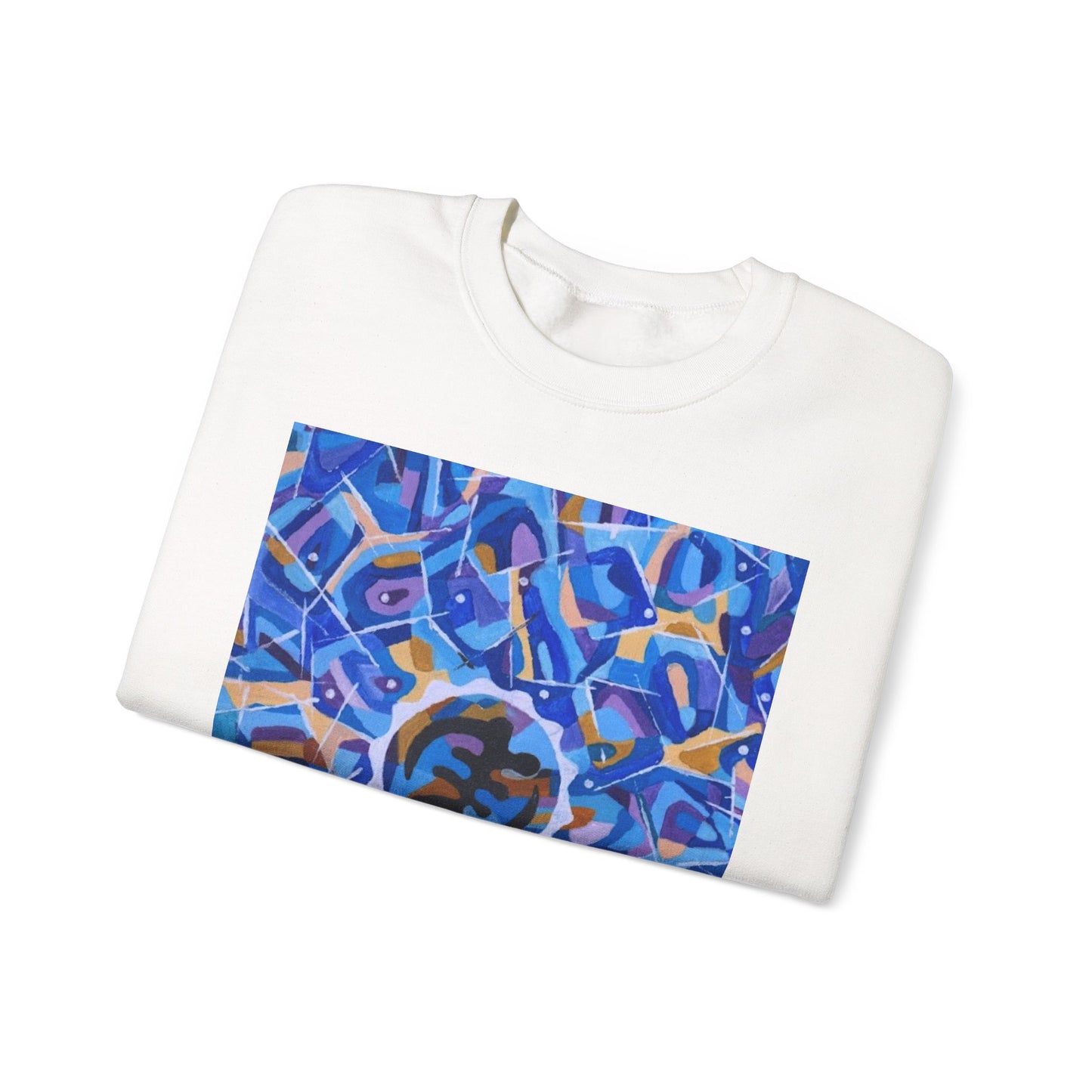 Artistic Kaleidoscope Crewneck Sweatshirt, Cozy Pullover for Art Lovers, Unique Gift for Birthdays, Gift for Artists, Casual Wear