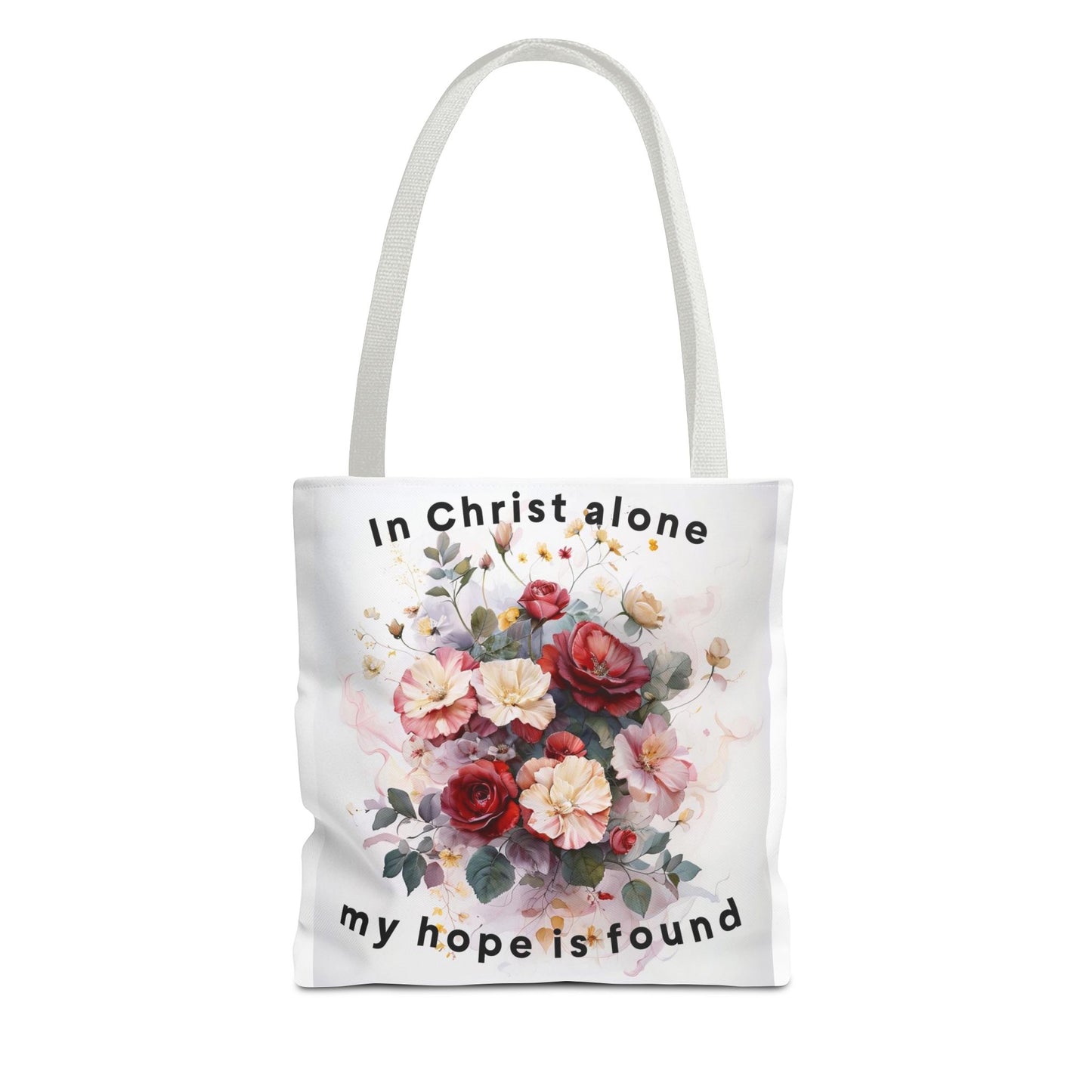 Floral Inspirational Tote Bag, Faith-Based Bag, Christian Gift, Everyday Carryall, Motivational Shopping Tote
