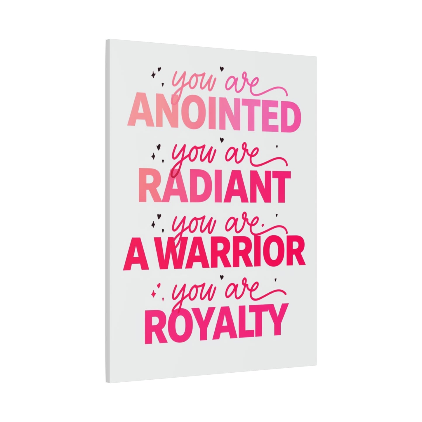 Inspirational Wall Art Print, Motivational Home Decor, Christian Canvases, Gift for Her, Uplifting Affirmations