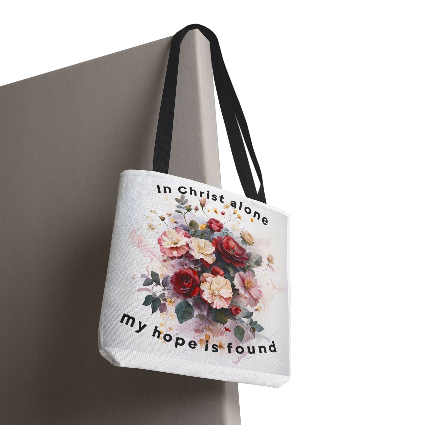 Floral Inspirational Tote Bag, Faith-Based Bag, Christian Gift, Everyday Carryall, Motivational Shopping Tote